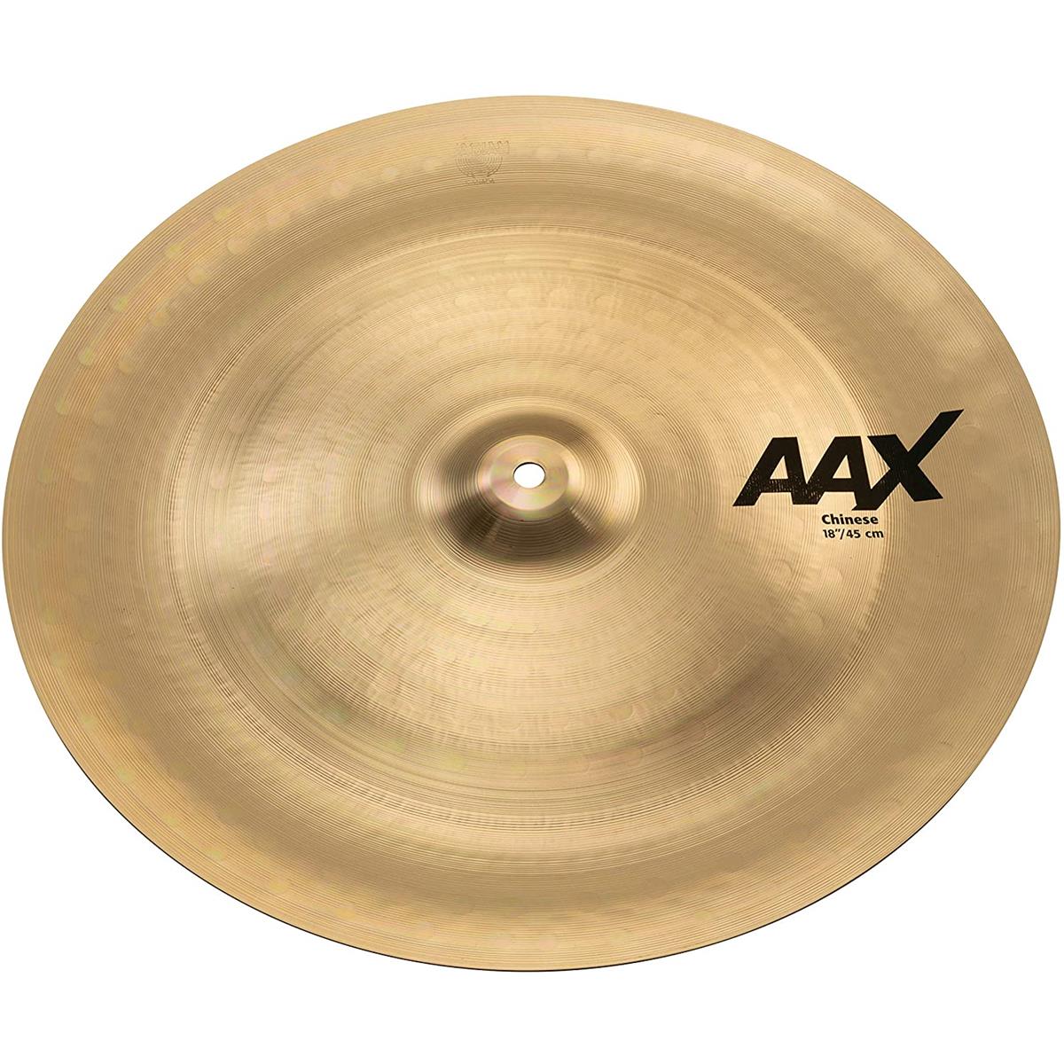Sabian 18" AAX Chinese Cymbal, Thin, Brilliant Sabian 18" AAX Chinese delivers Modern Bright, biting response that is big, brash and trashy. The Sabian AAX series delivers consistently bright, crisp, clear and cutting responses - AAX is the ultimate Modern Bright sound!