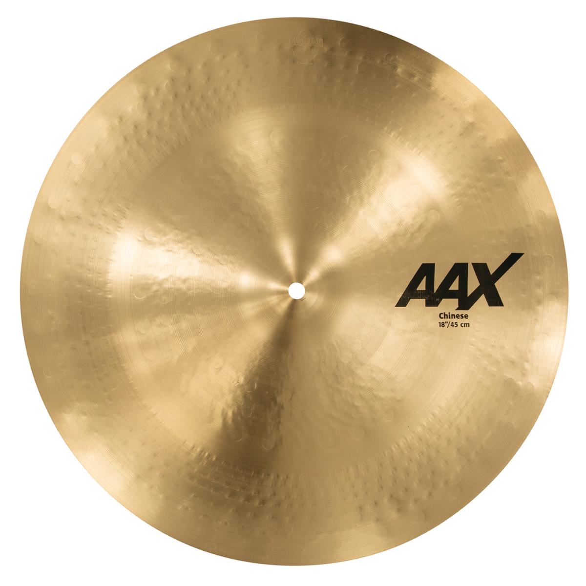 Sabian 18" AAX Chinese Cymbal, Thin Sabian 18" AAX Chinese delivers Modern Bright, biting response that is big, brash and trashy. The Sabian AAX series delivers consistently bright, crisp, clear and cutting responses - AAX is the ultimate Modern Bright sound!