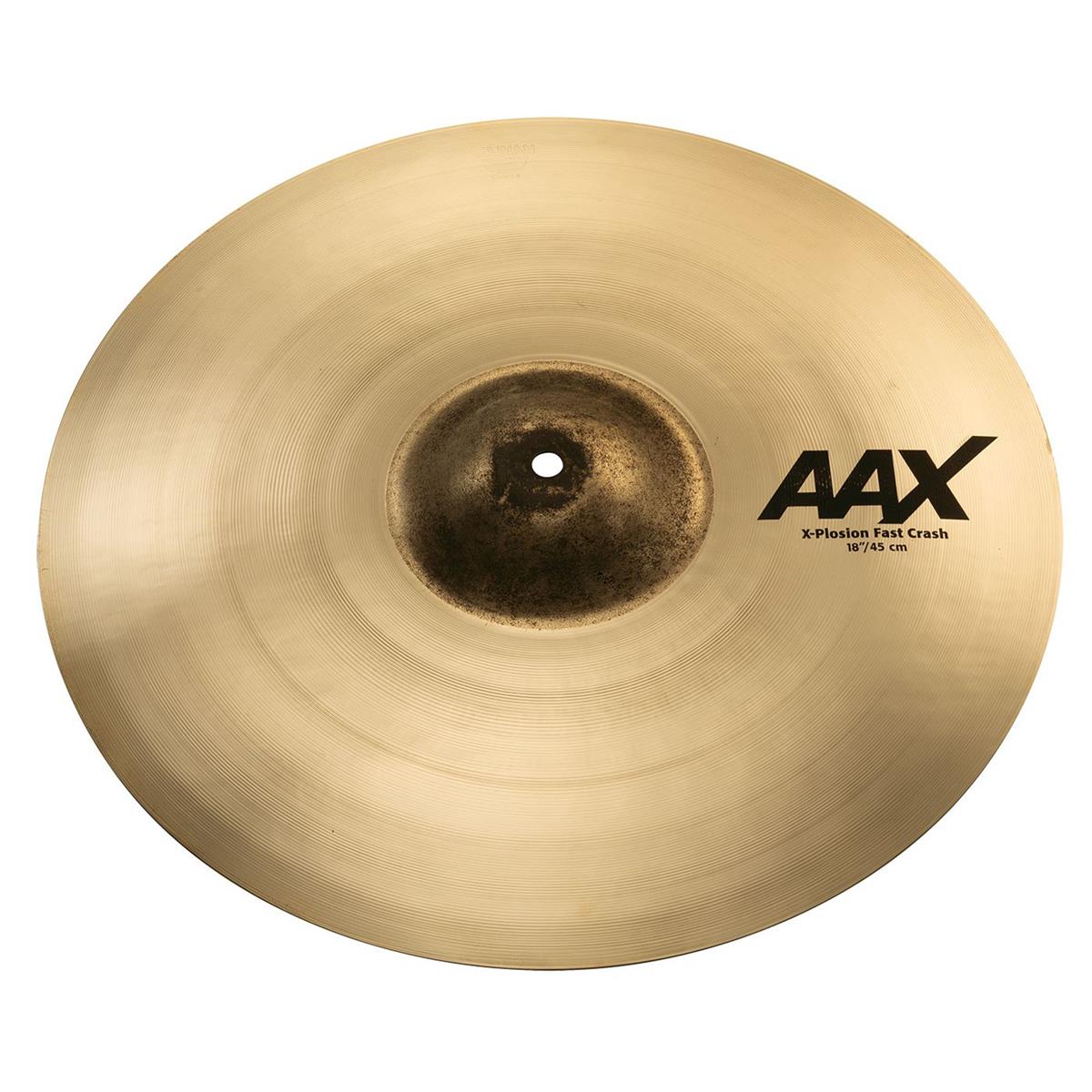 Sabian 18" AAX X-Plosion Fast Crash Cymbal, Extra-Thin, Brilliant Finish Super-fast, with full, explosive response, the SABIAN 18" AAX X-Plosion Fast Crash redefines the power potential for Tuner cymbals with even faster, punchier accents at all volume levels. The SABIAN AAX series delivers consistently bright, crisp, clear and cutting responses - AAX is the ultimate Modern Bright sound!