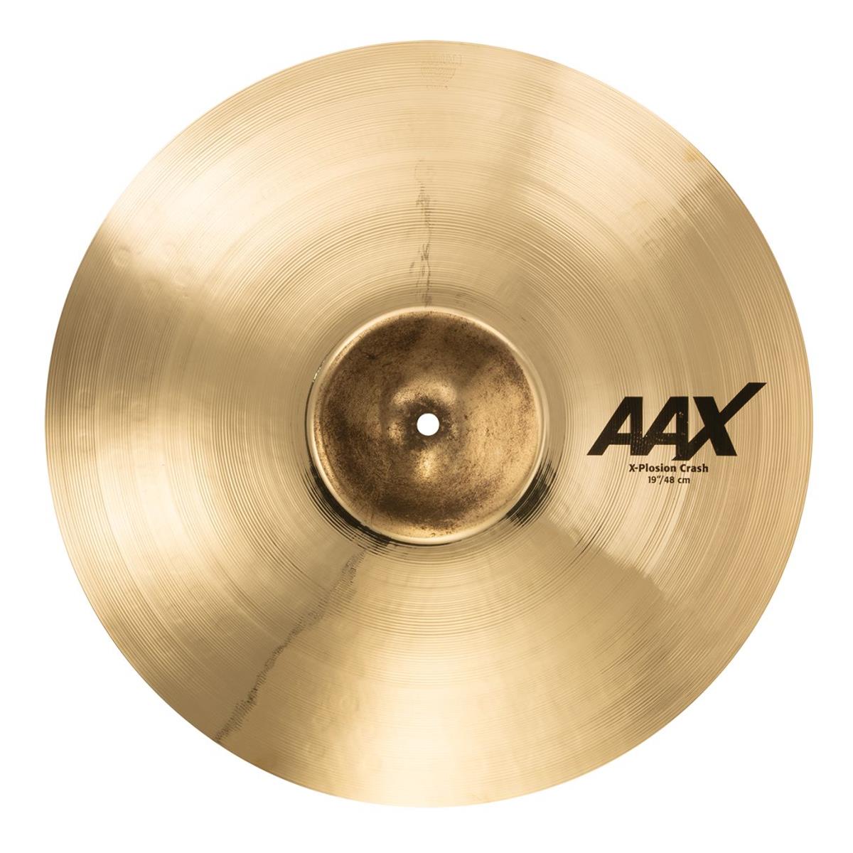Sabian 19" AAX X-Plosion Crash Cymbal, Medium-Thin, Brilliant Bursting with energy, the innovative Sabian 19" AAX X-Plosion Crash explodes with fuller, punchier power. Also available in an XT Fast Crash model and 11" AAX Splash. The Sabian AAX series delivers consistently bright, crisp, clear and cutting responses - AAX is the ultimate Modern Bright sound!
