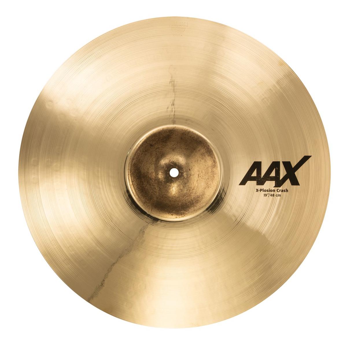 Sabian 19" AAX X-Plosion Crash Cymbal, Medium-Thin, Brilliant Bursting with energy, the innovative Sabian 19" AAX X-Plosion Crash explodes with fuller, punchier power. Also available in an XT Fast Crash model and 11" AAX Splash. The Sabian AAX series delivers consistently bright, crisp, clear and cutting responses - AAX is the ultimate Modern Bright sound!