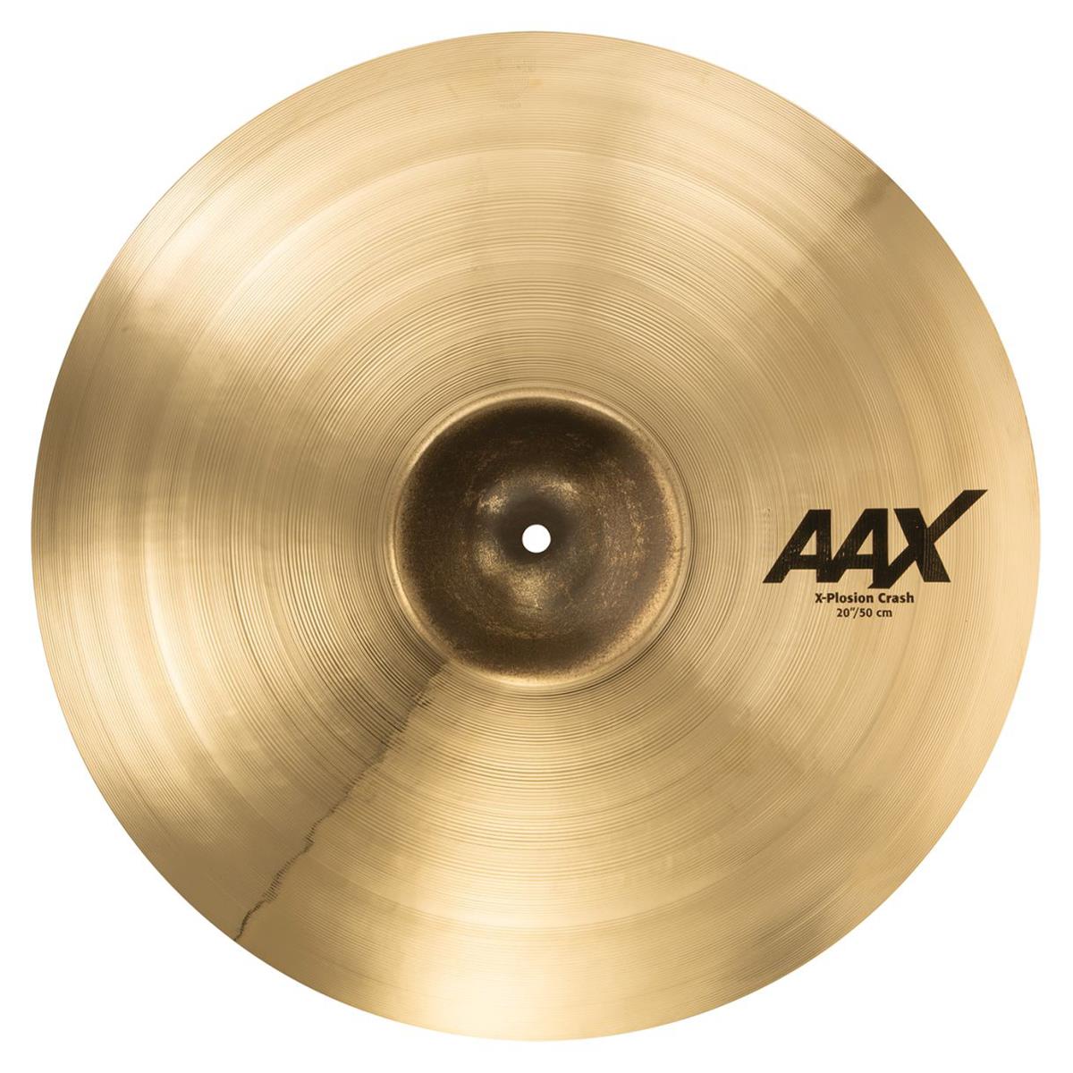 Sabian 20" AAX X-Plosion Crash Cymbal, Medium-Thin, Brilliant Bursting with energy, the innovative Sabian 20" AAX X-Plosion Crash explodes with fuller, punchier power. Also available in an XT Fast Crash model and 11" AAX Splash. The Sabian AAX series delivers consistently bright, crisp, clear and cutting responses - AAX is the ultimate Modern Bright sound!