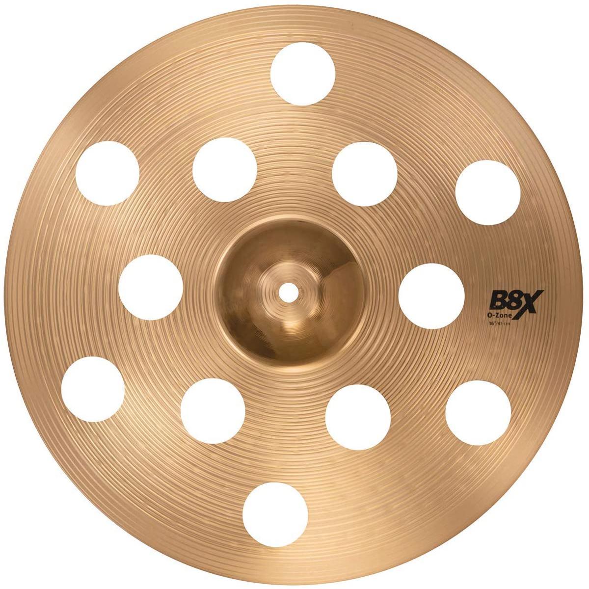 

Sabian 16" B8X O-Zone Crash Cymbal, Medium, Natural Finish