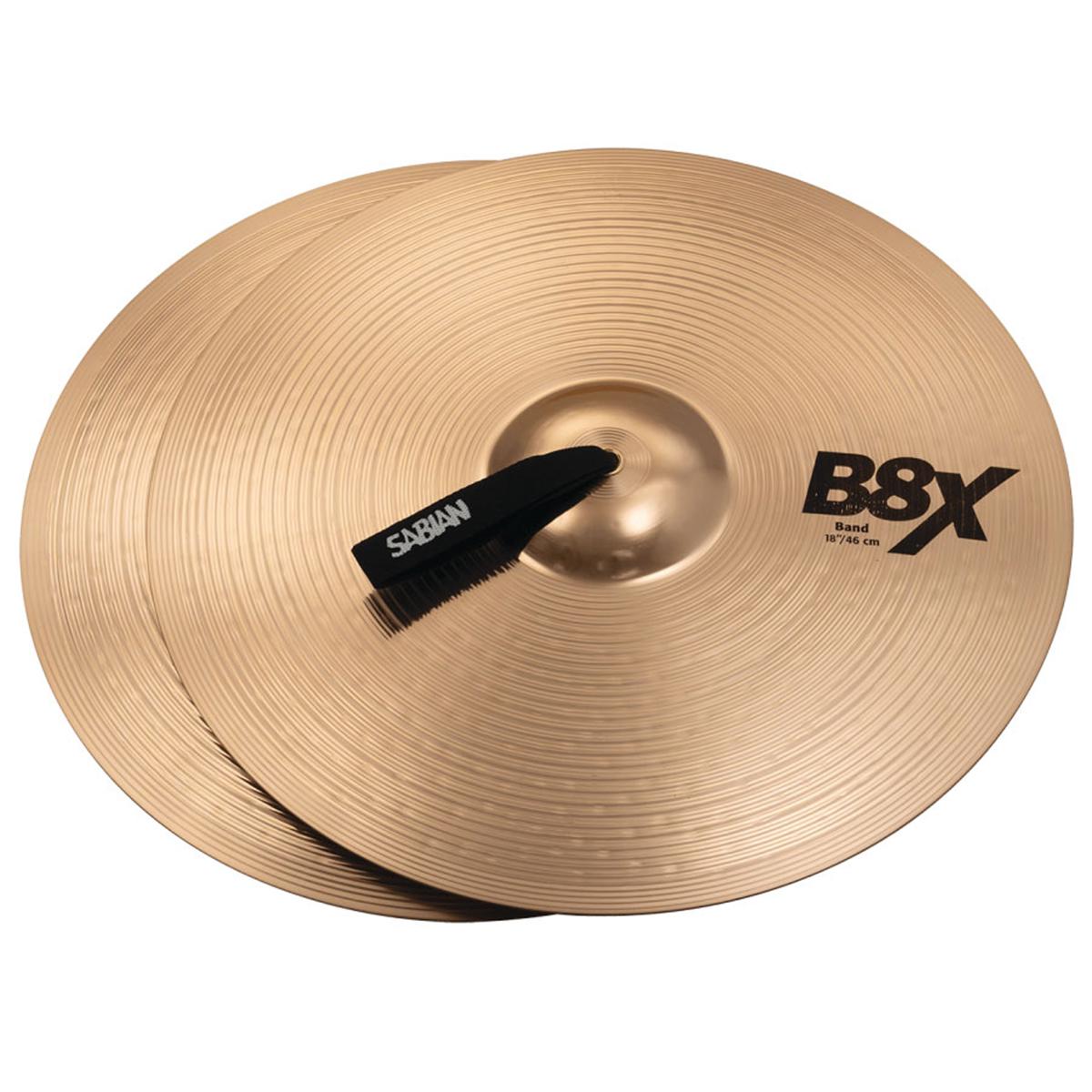 

Sabian 18" B8X Marching Band Hand Cymbals, Medium-Heavy, Natural Finish, Pair