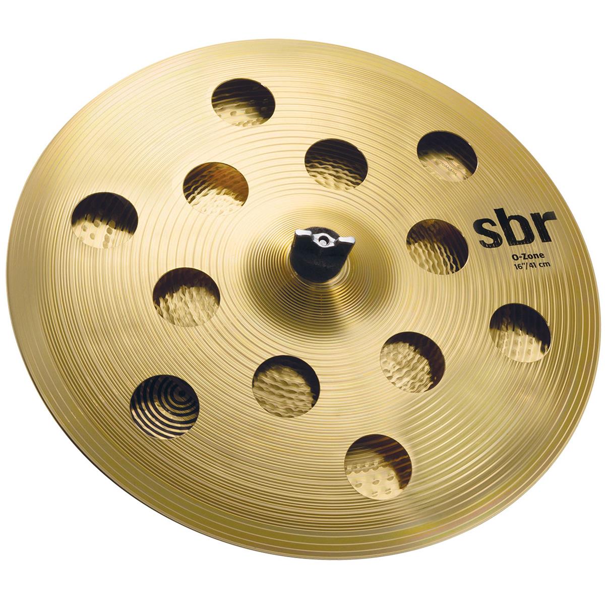 Image of Sabian 16&quot; SBr Stack - 16&quot; SBr O-Zone Cymbal with 16&quot; SBr Chinese Cymbal
