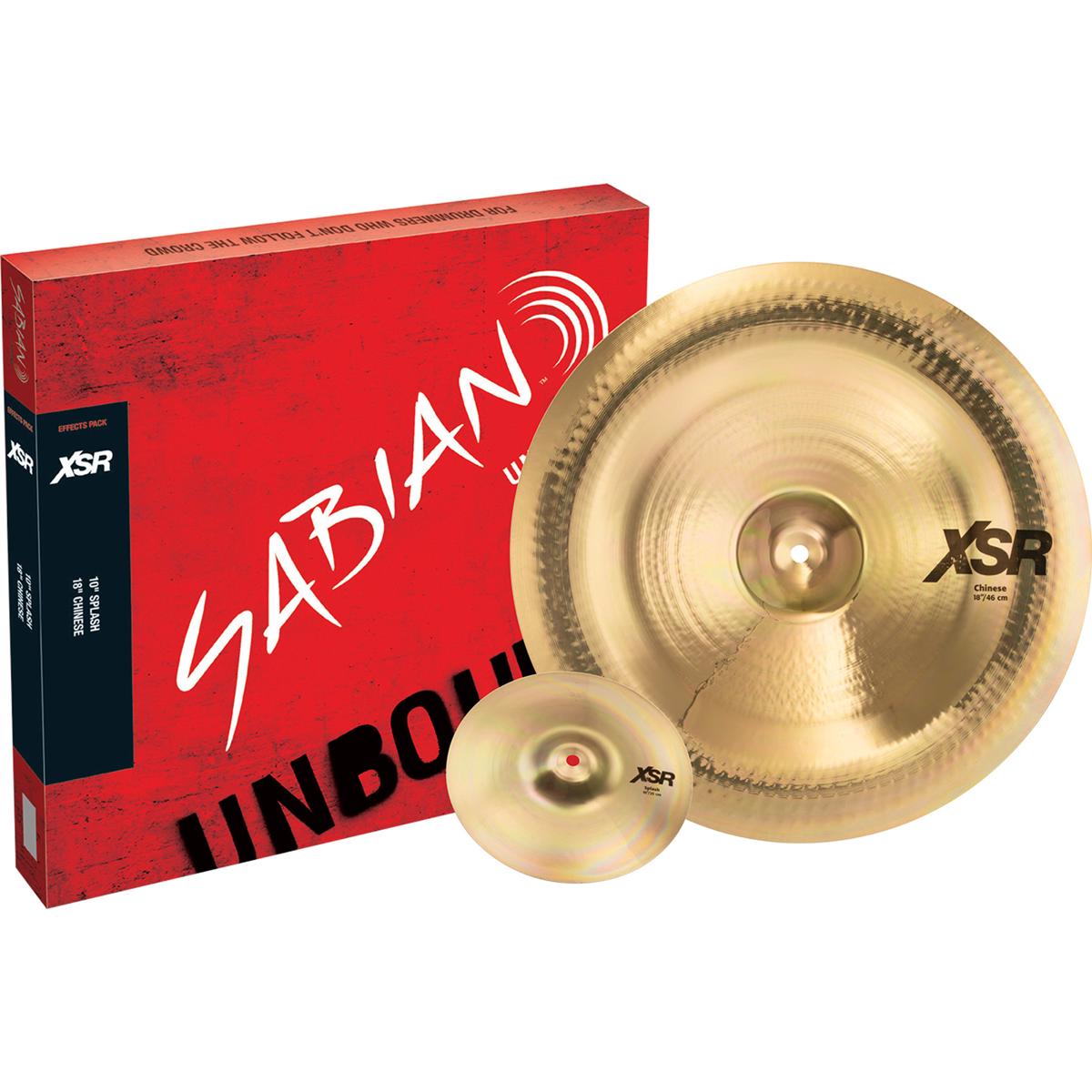 

Sabian XSR Effects Pack with 10" XSR Splash and 18" XSR Chinese Cymbals