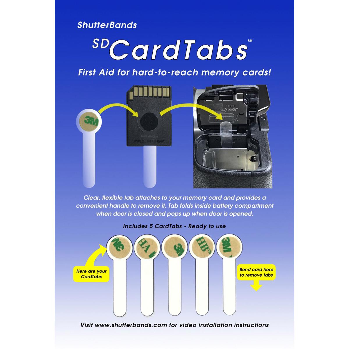 

ShutterBands SD Card Tabs, 5 Pack
