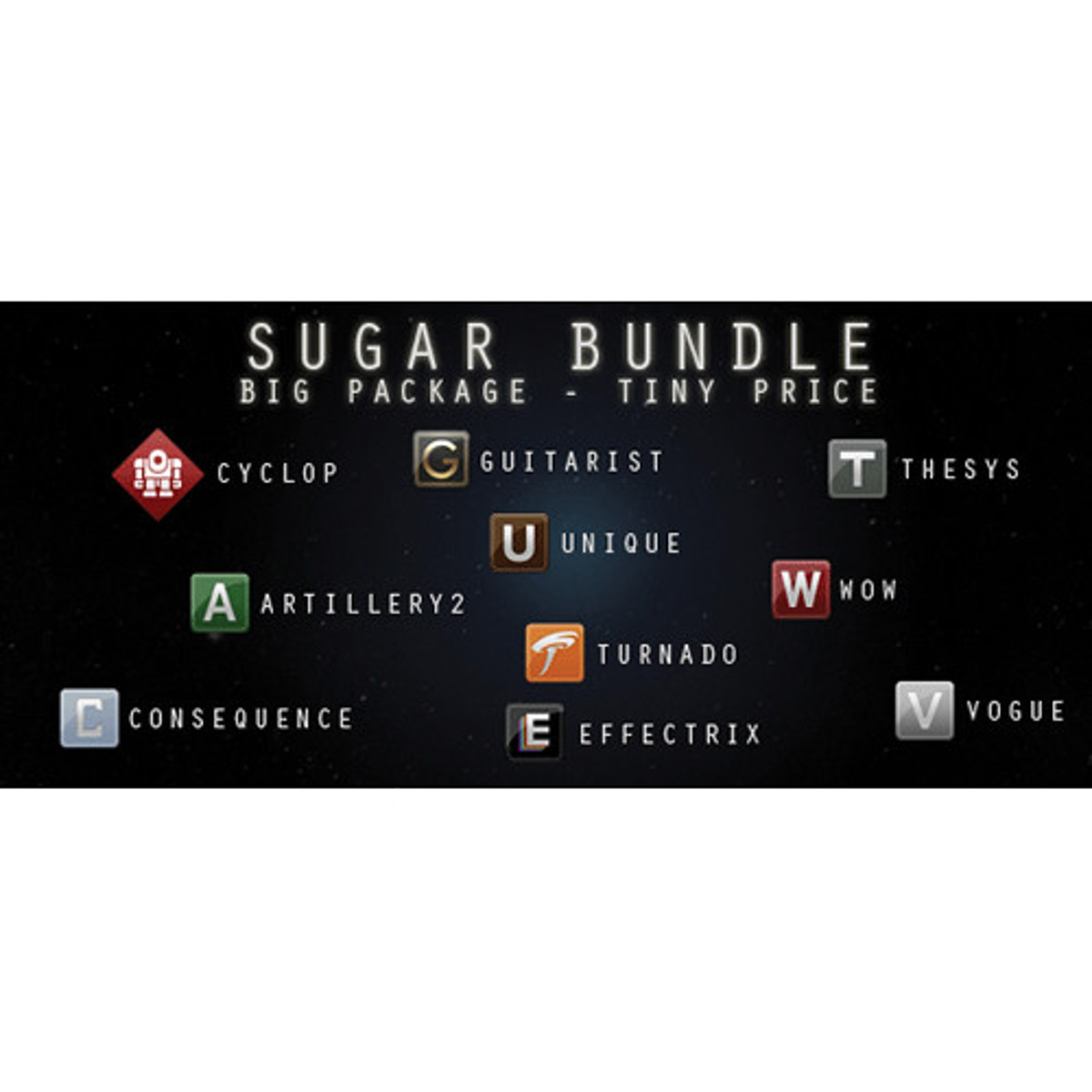 

Sugar Bytes Sugar Bundle - The Complete Plug-In Collection, Electronic Download