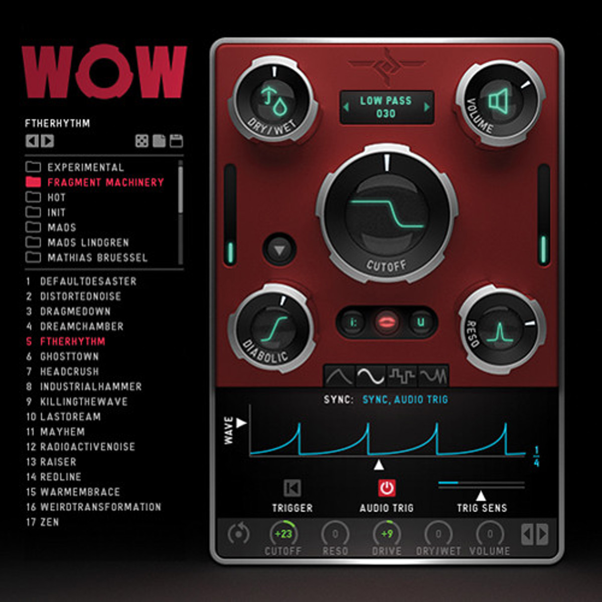 

Sugar Bytes WOW2 Filterbox Plug-In, Download