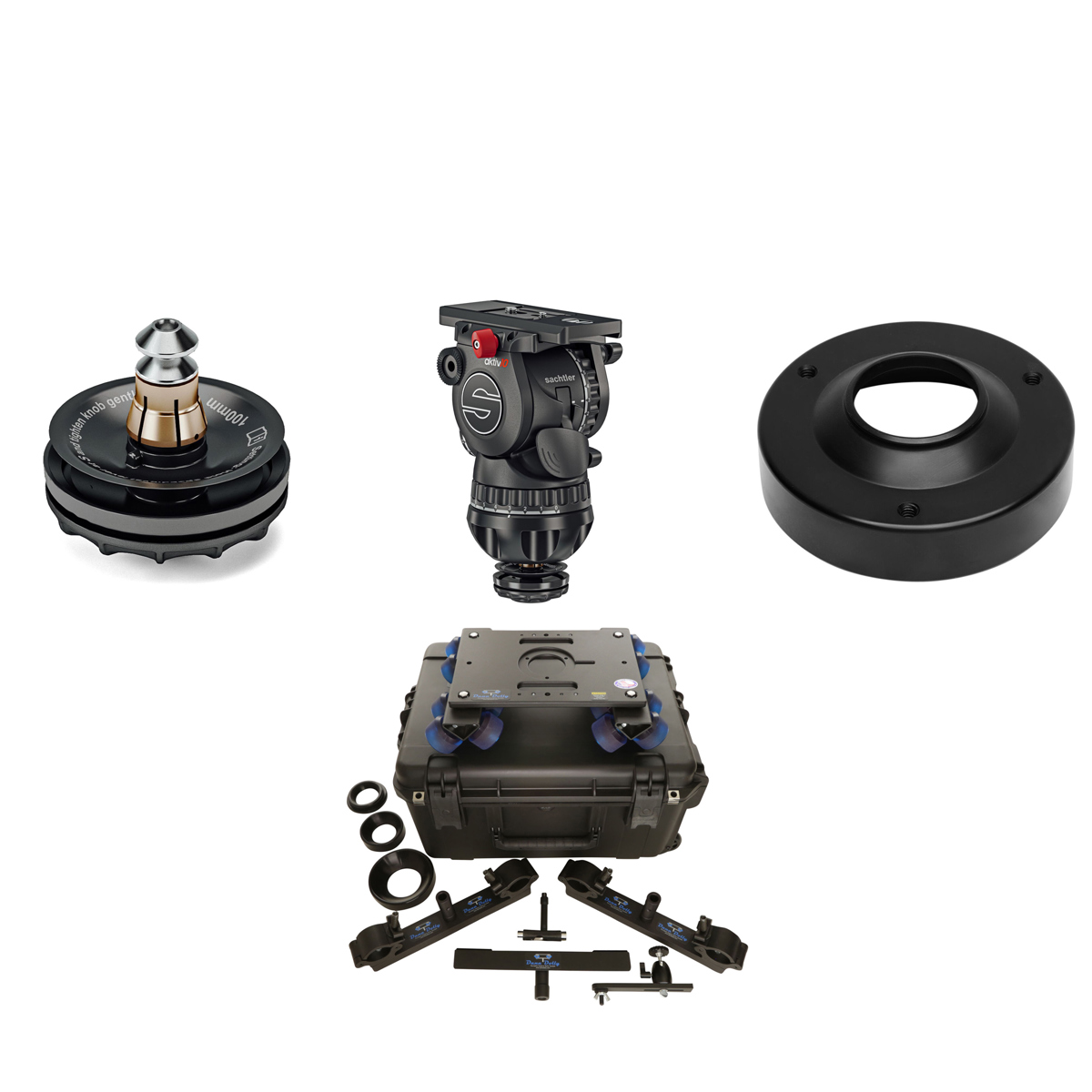 

Sachtler aktiv10T Touch & Go Fluid Head, Bundle with Accessory Kit, Rental Kit