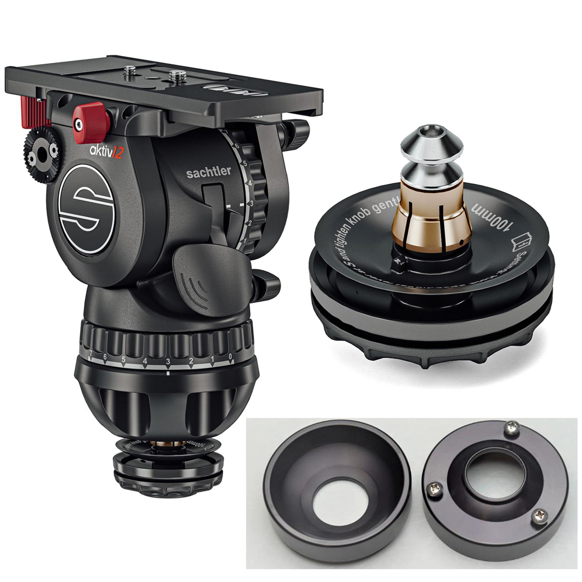 

Sachtler aktiv12T Touch & Go Fluid Head, Bundle with Accessory Kit