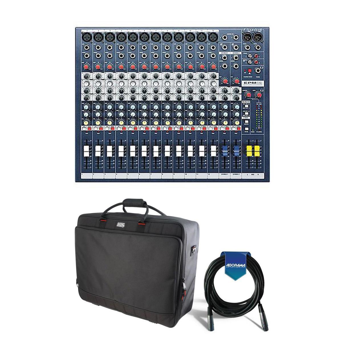 

Soundcraft EPM12 12 Mono +2 Stereo Channel Recording W/Gator Equipment Bag/Cable