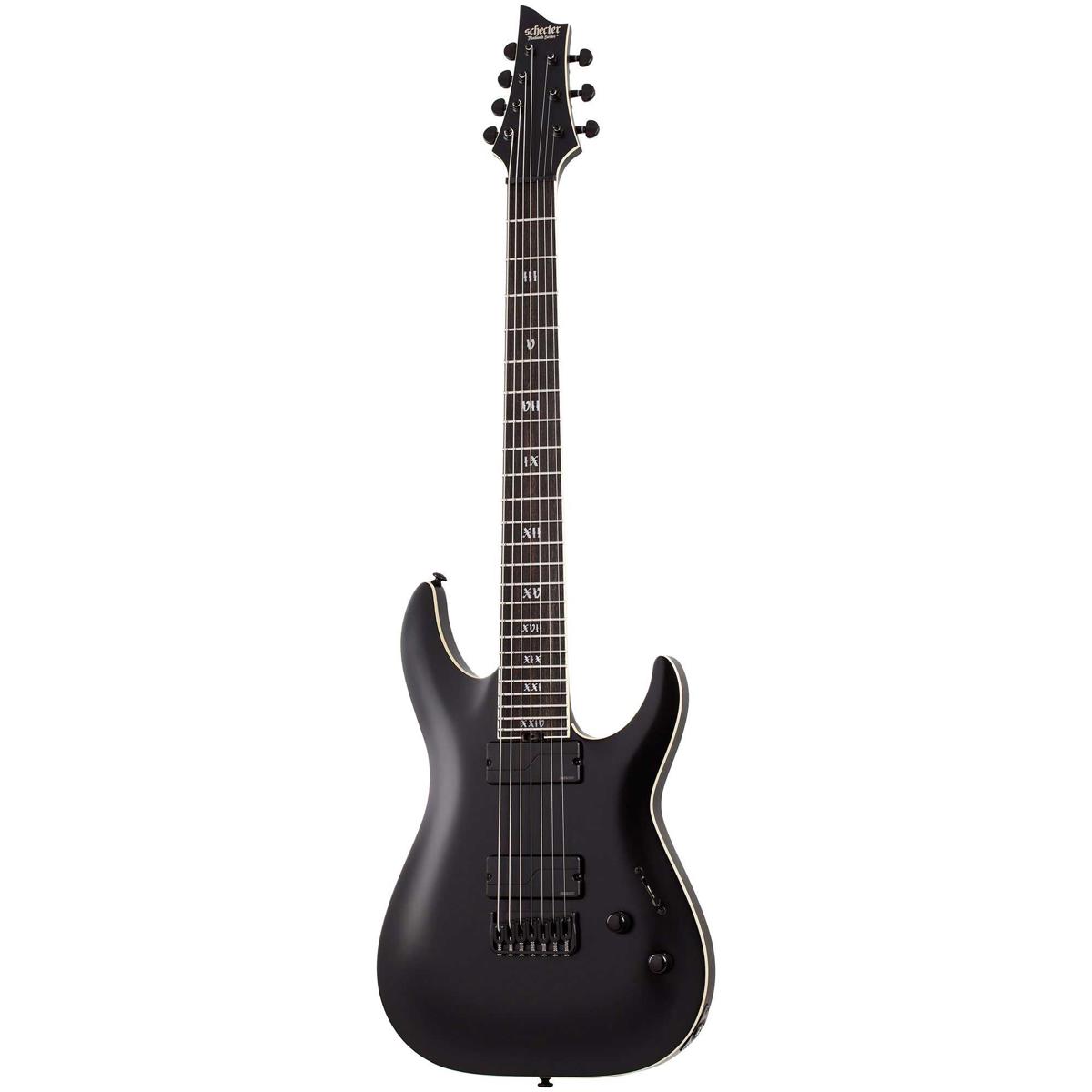 

Schecter C-7 SLS Evil Twin 7-String Electric Guitar, Ebony Fretboard,Satin Black