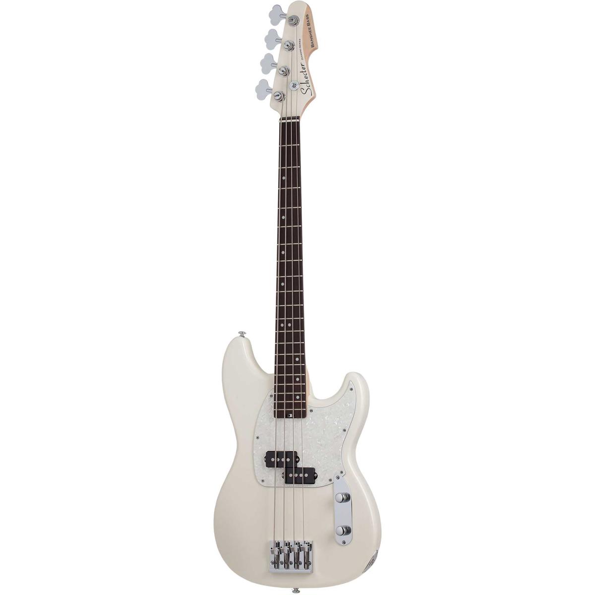 

Schecter Banshee Electric Bass Guitar, Rosewood Fretboard, Olympic White