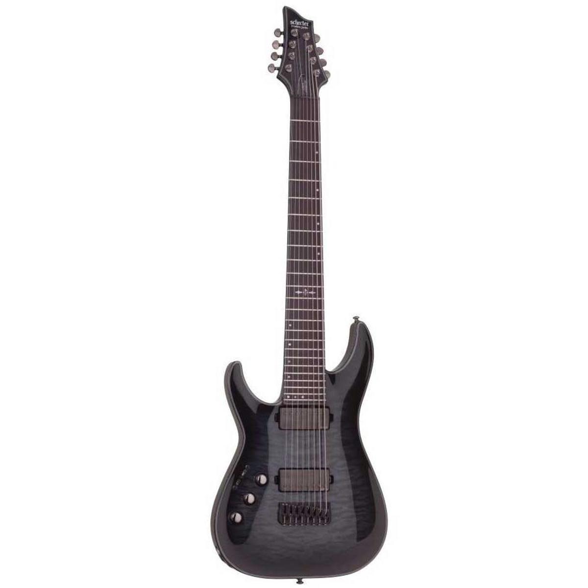 

Schecter Hellraiser Hybrid C-8 Left-Handed Electric Guitar, Trans Black Burst