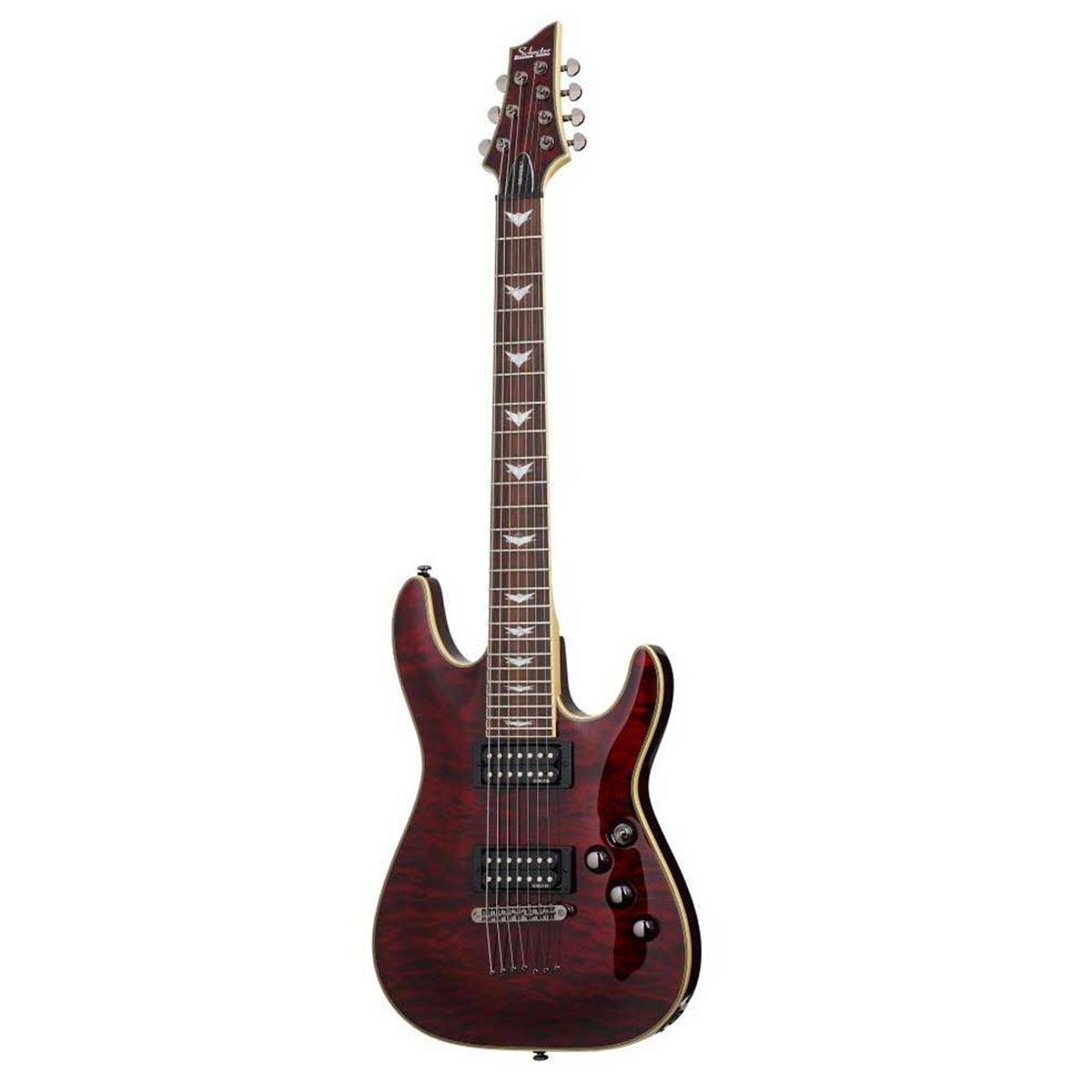 

Schecter Omen Extreme-7 7-String Solid Body Electric Guitar, Black Cherry