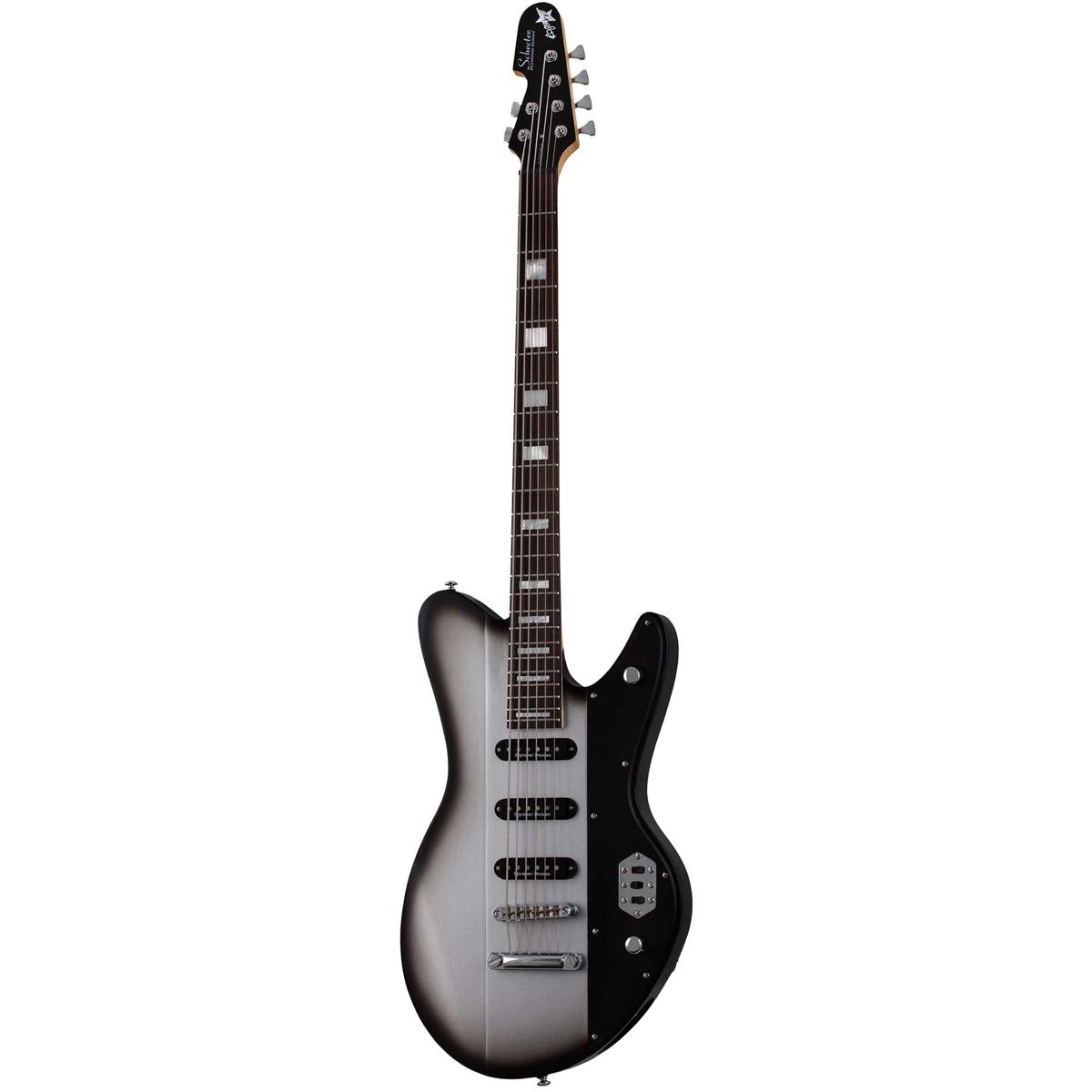 

Schecter Robert Smith Ultracure VI Electric Guitar, Rosewood, Silver Burst Pearl
