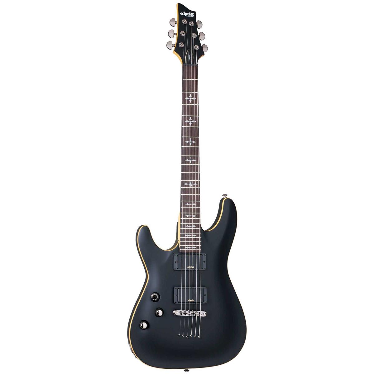 

Schecter Demon-6 Left-Handed Electric Guitar, Wenge Fretboard, Satin Black