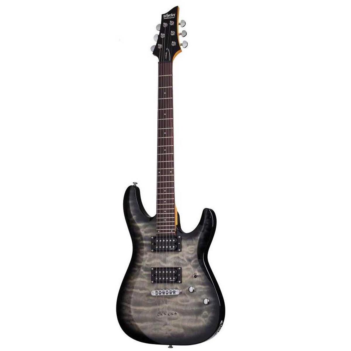 

Schecter C-6 Plus Solid-Body Electric Guitar, Rosewood, Charcoal Burst