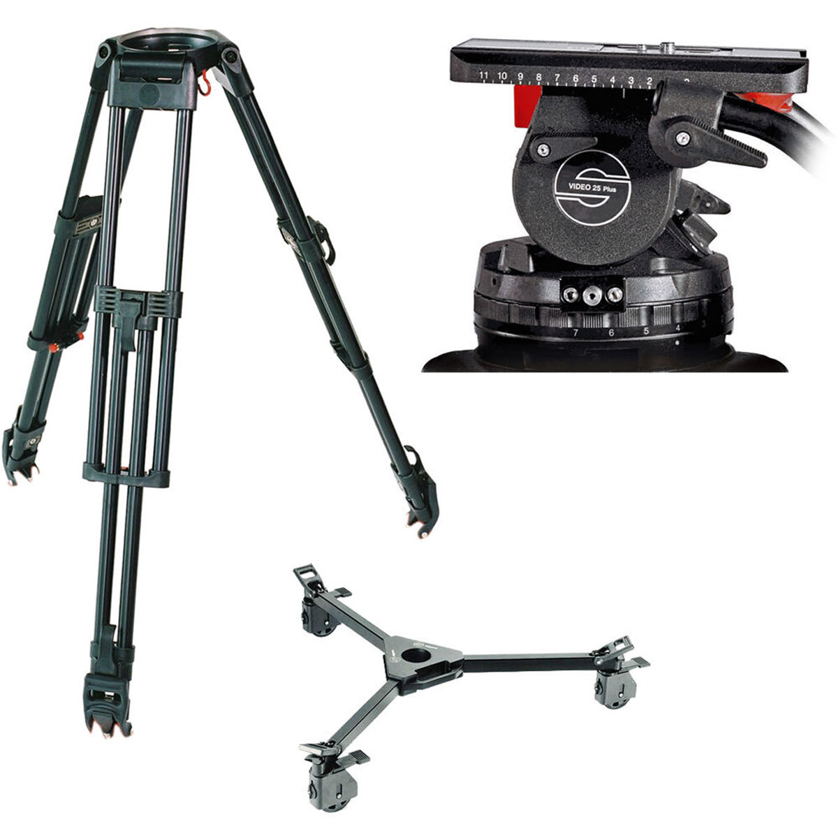 Photos - Tripod Sachtler Video 25 Plus Fluid Head w/EFP 2 3-Section Carbon Fiber , D 