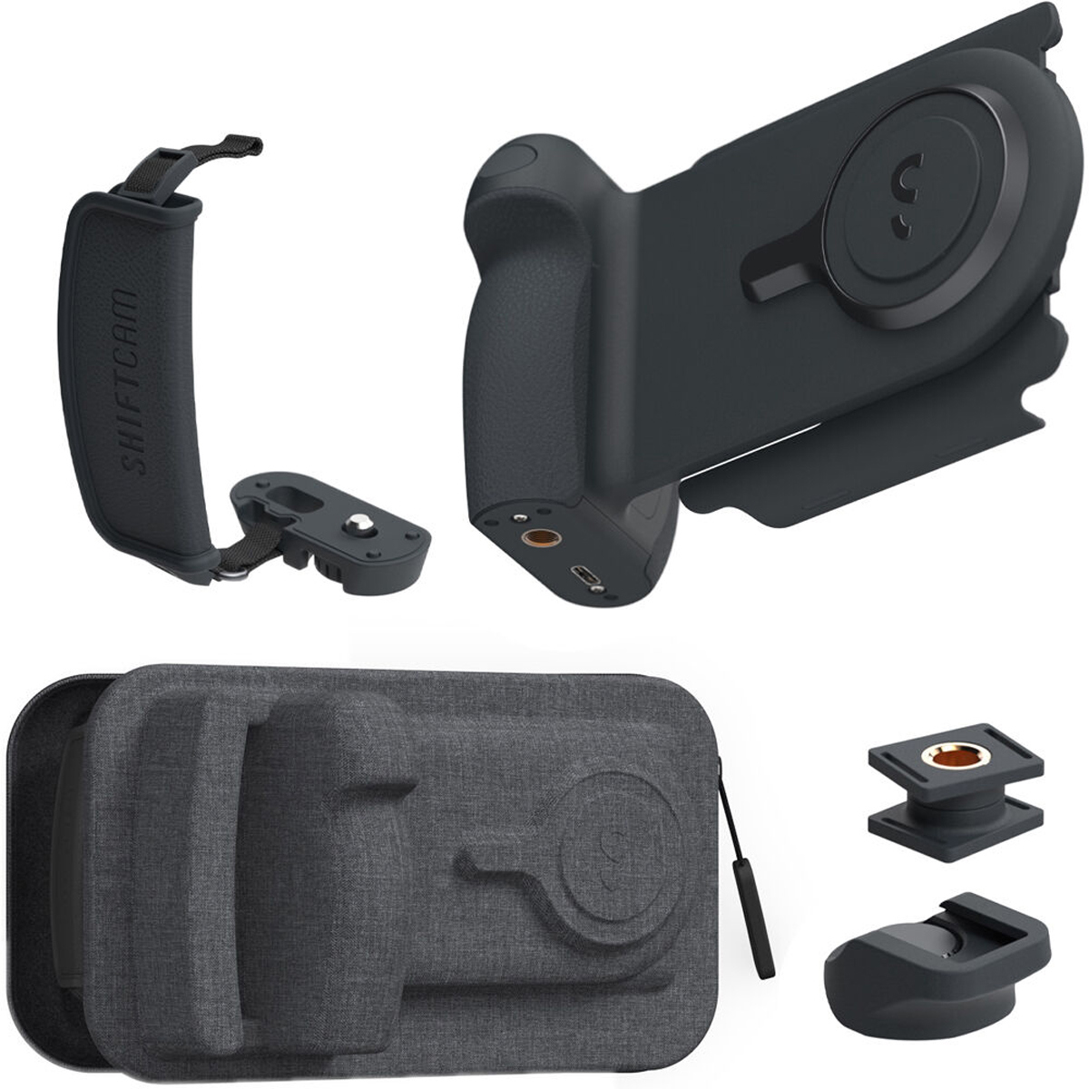 

ShiftCam ProGrip Charging Smartphone Grip Starter Kit, Charcoal