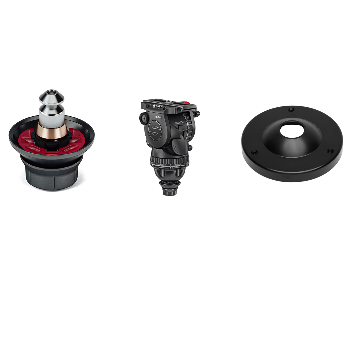 

Sachtler aktiv8 Sideload Fluid Head, Bundle with Accessory Kit