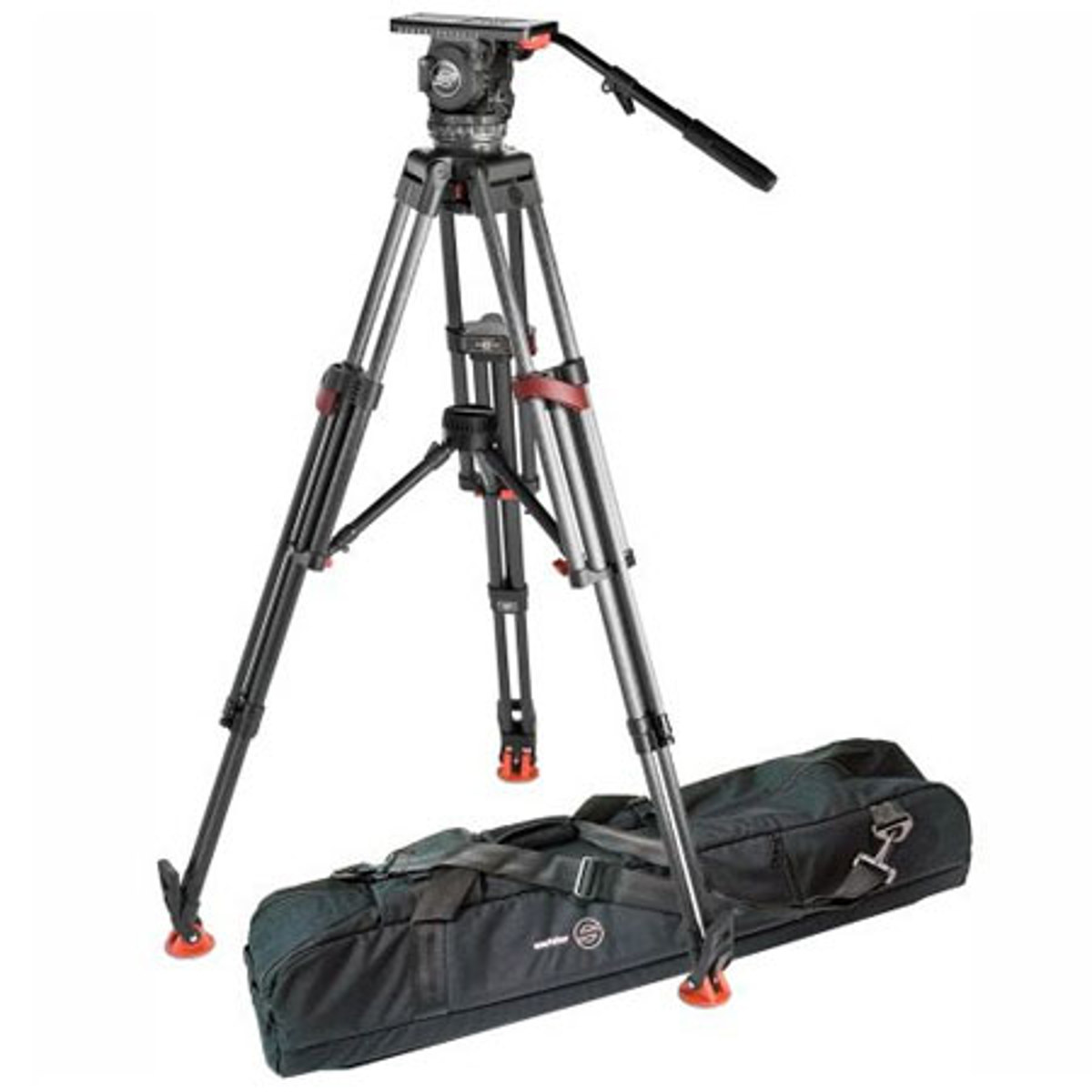

Sachtler Video 20 S1 Fluid Head w/Speed Lock HD 3-Section CF Tripod,Mid Spreader