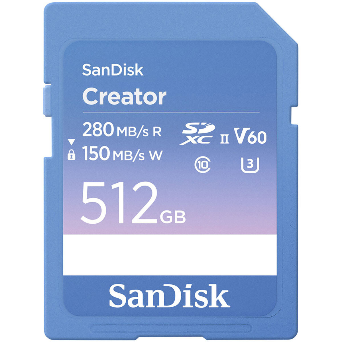 Карта памяти SanDisk Creator Series UHS-II SDXC емкостью 512 ГБ #SDSDXEP-512G-GNCIS