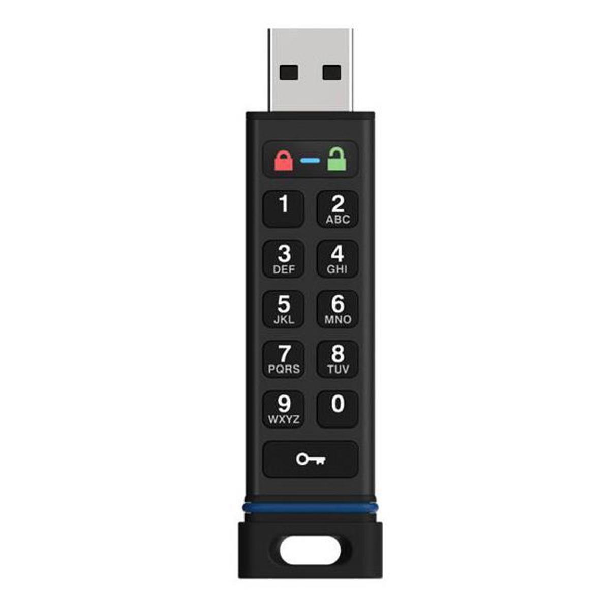 

Secure Data SecureData SecureUSB KP 8GB USB 3.0 Flash Drive, Unlock via On-Board Keypad