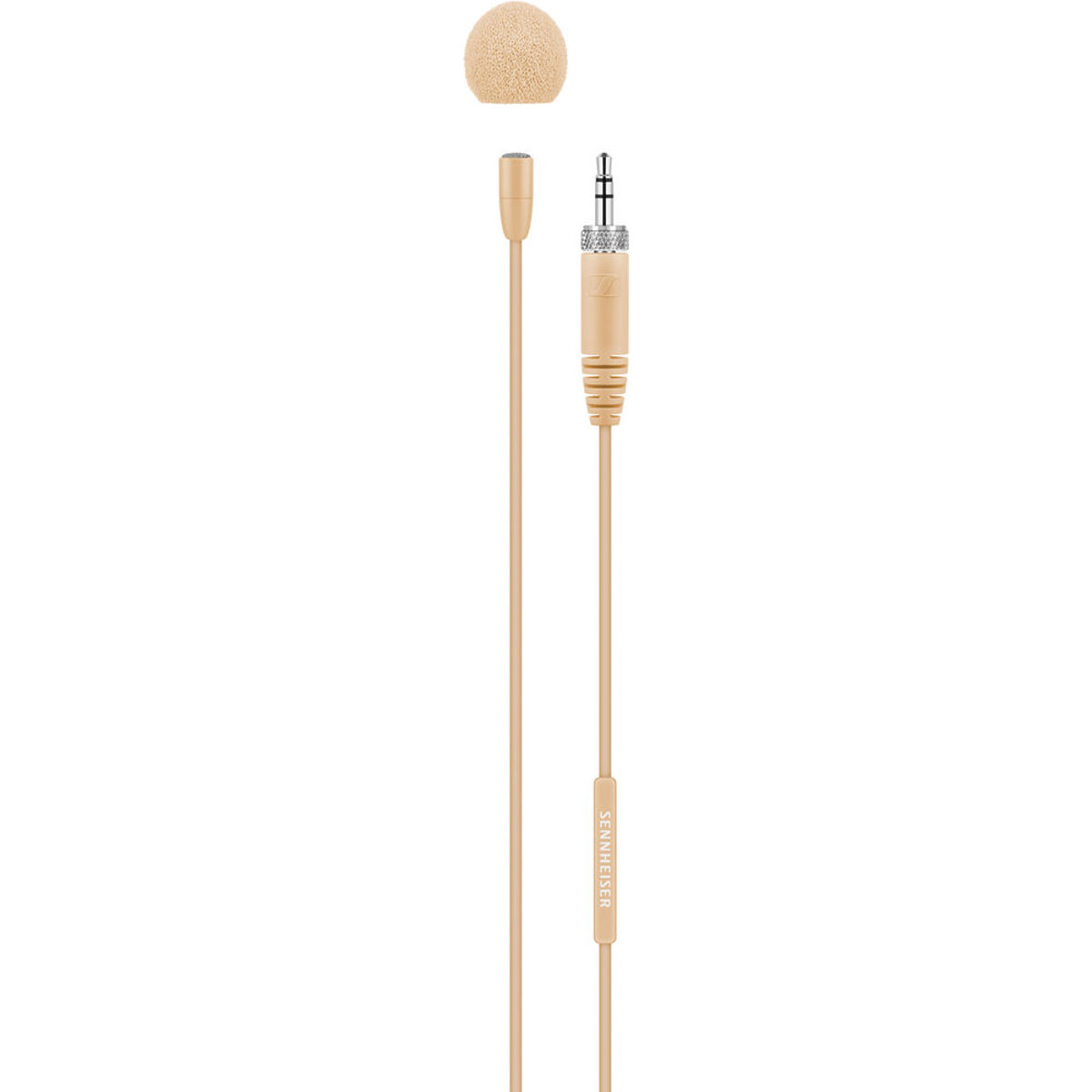 

Sennheiser MKE Essential Omni Clip-On Microphone, 3.5mm Jack Connector, Beige