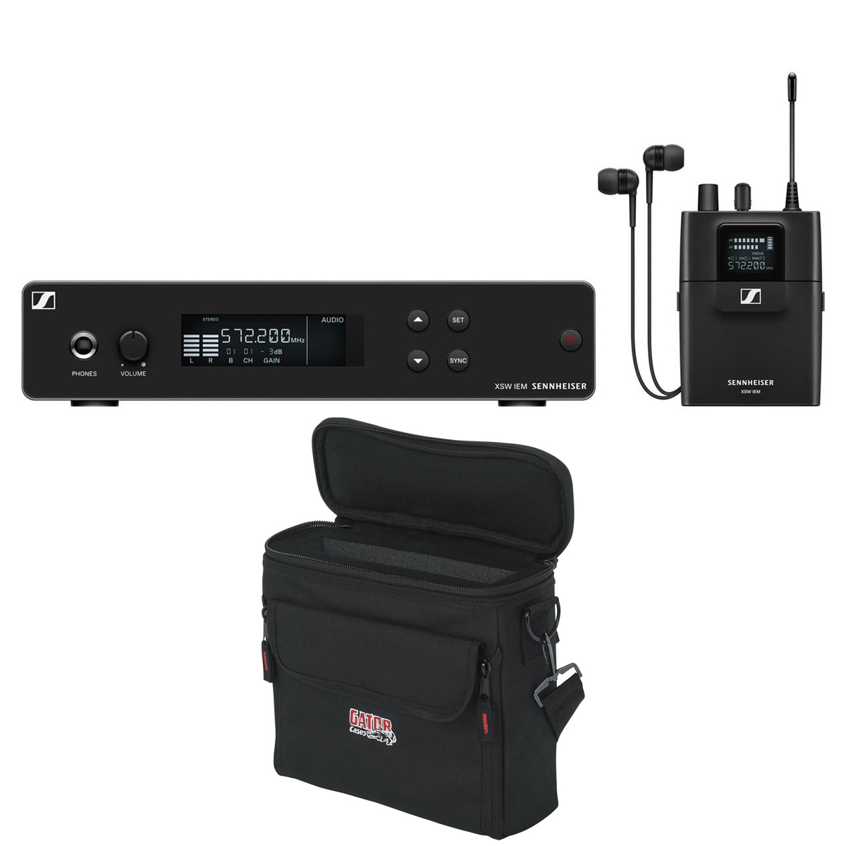 Sennheiser XSW IEM SET In-Ear Wireless Monitoring System, A: 476-500MHz,with Bag -  509146 B