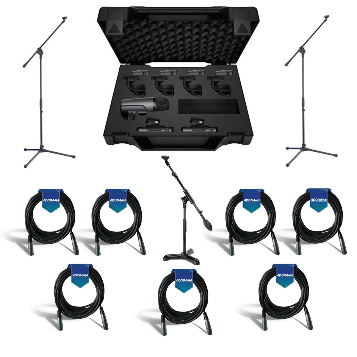 

Sennheiser Drum Kit 600 Drum Microphone Package With Accessory Bundle