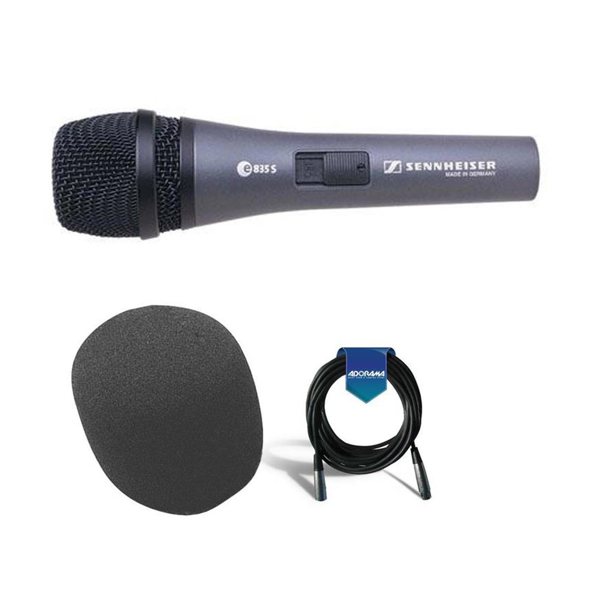 

Sennheiser e 835-S Cardioid Handheld Dynamic Microphone With 20'Cable/Windscreen