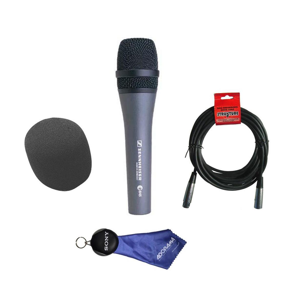 

Sennheiser e 845 Wired Supercardioid Dynamic Mic with Clip W/Accessory Kit