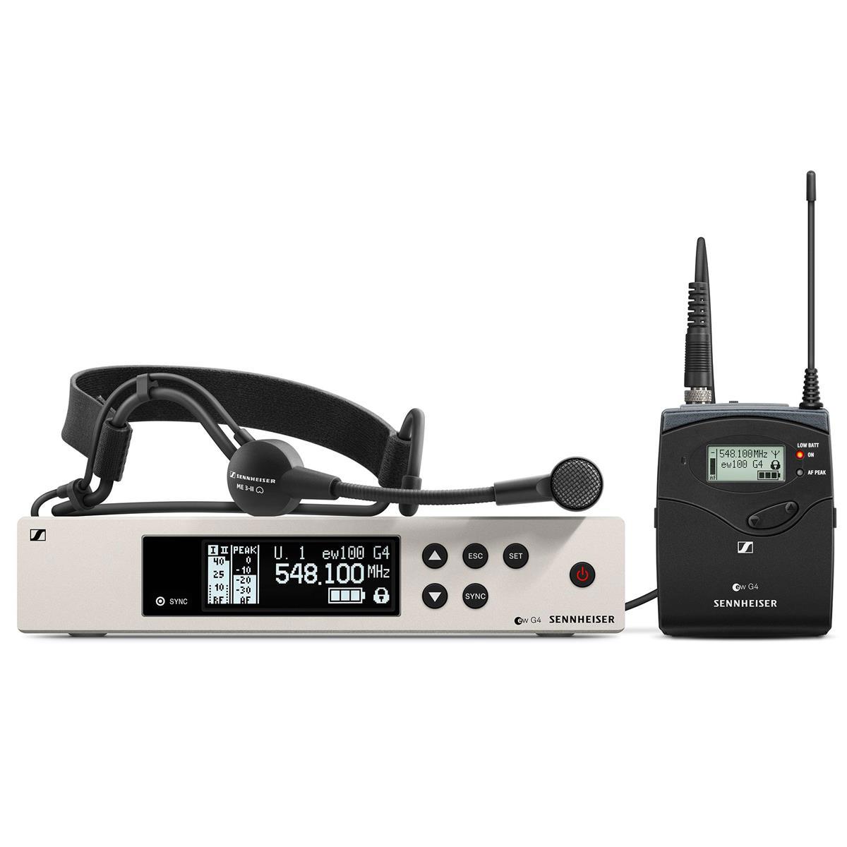 

Sennheiser ew 100 G4-ME3 Wireless Headmic Set, A1: 470 - 516 MHz