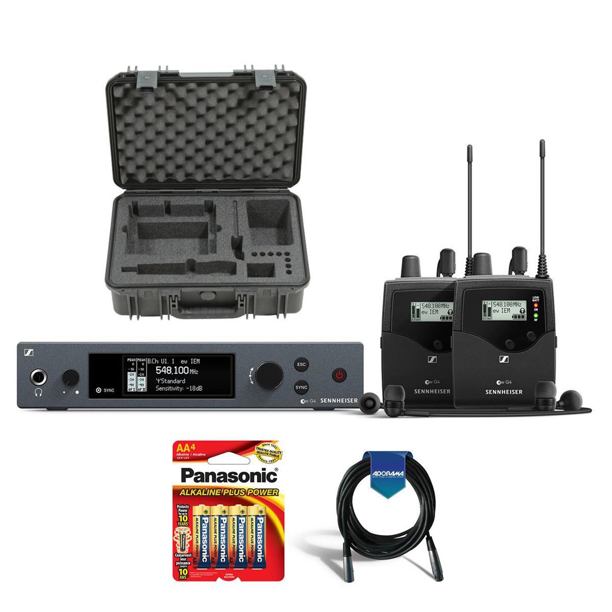 

Sennheiser ew IEM G4-Twin Wireless Stereo Monitor Set, G: 566-608 MHz W/ACC KIT