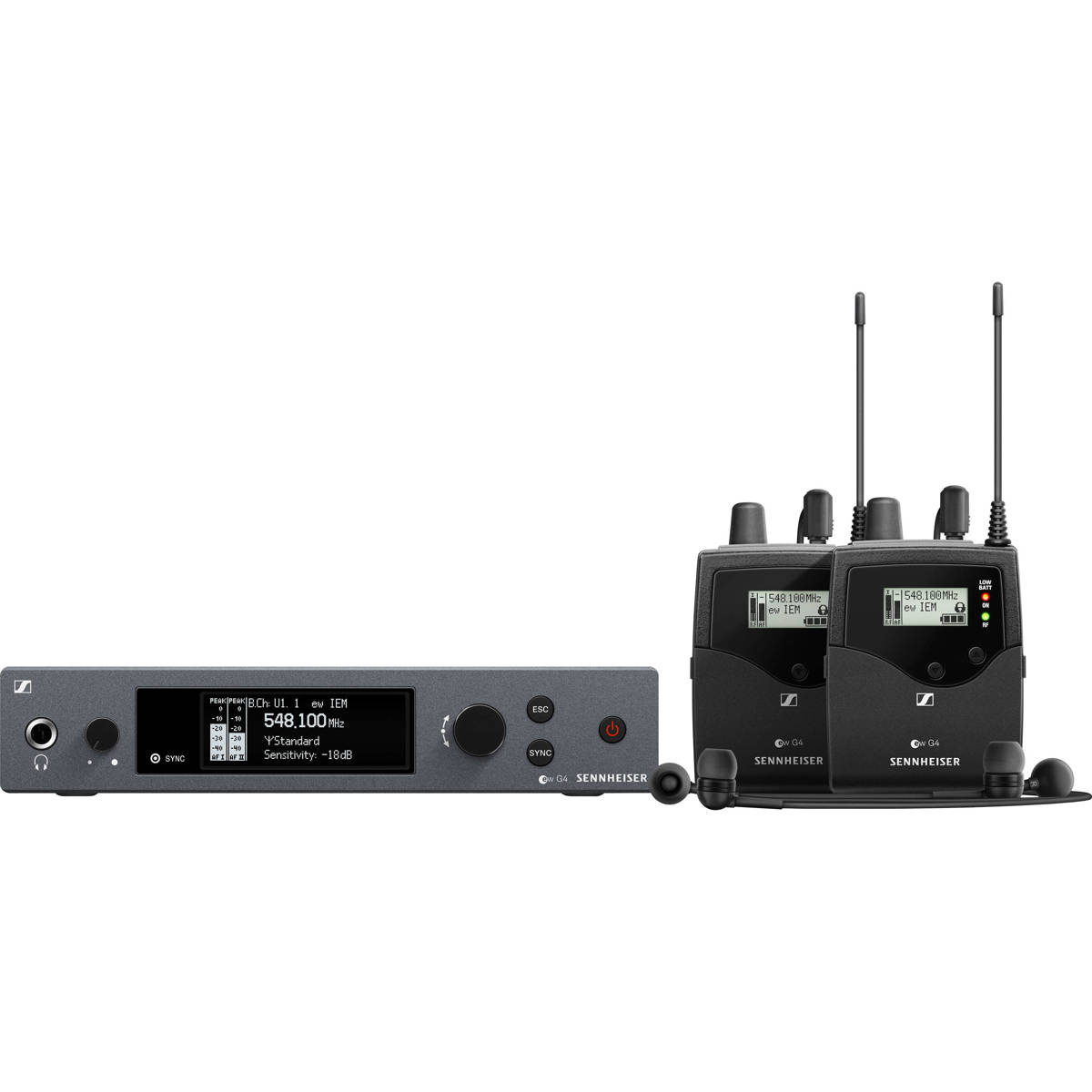 Sennheiser ew IEM G4-Twin Wireless Stereo Monitor Set, G: 566 - 608 MHz -  EW IEM G4-TWIN-G