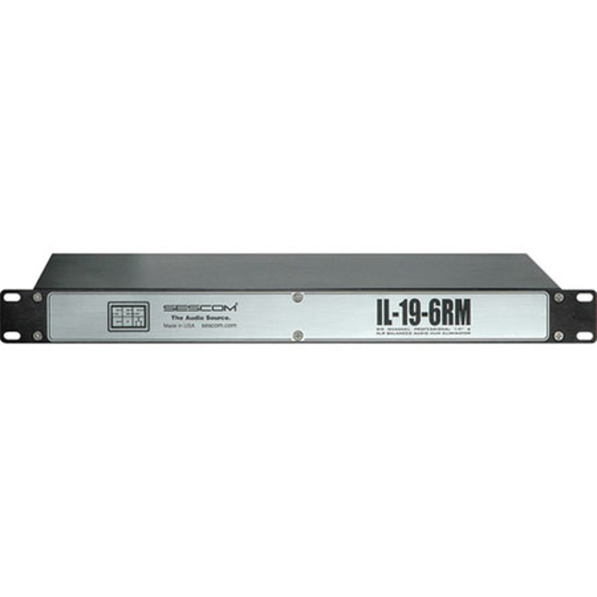 

Sescom IL-19-6RM 6-Channel In-line Rackmount Isolation Hum Eliminator