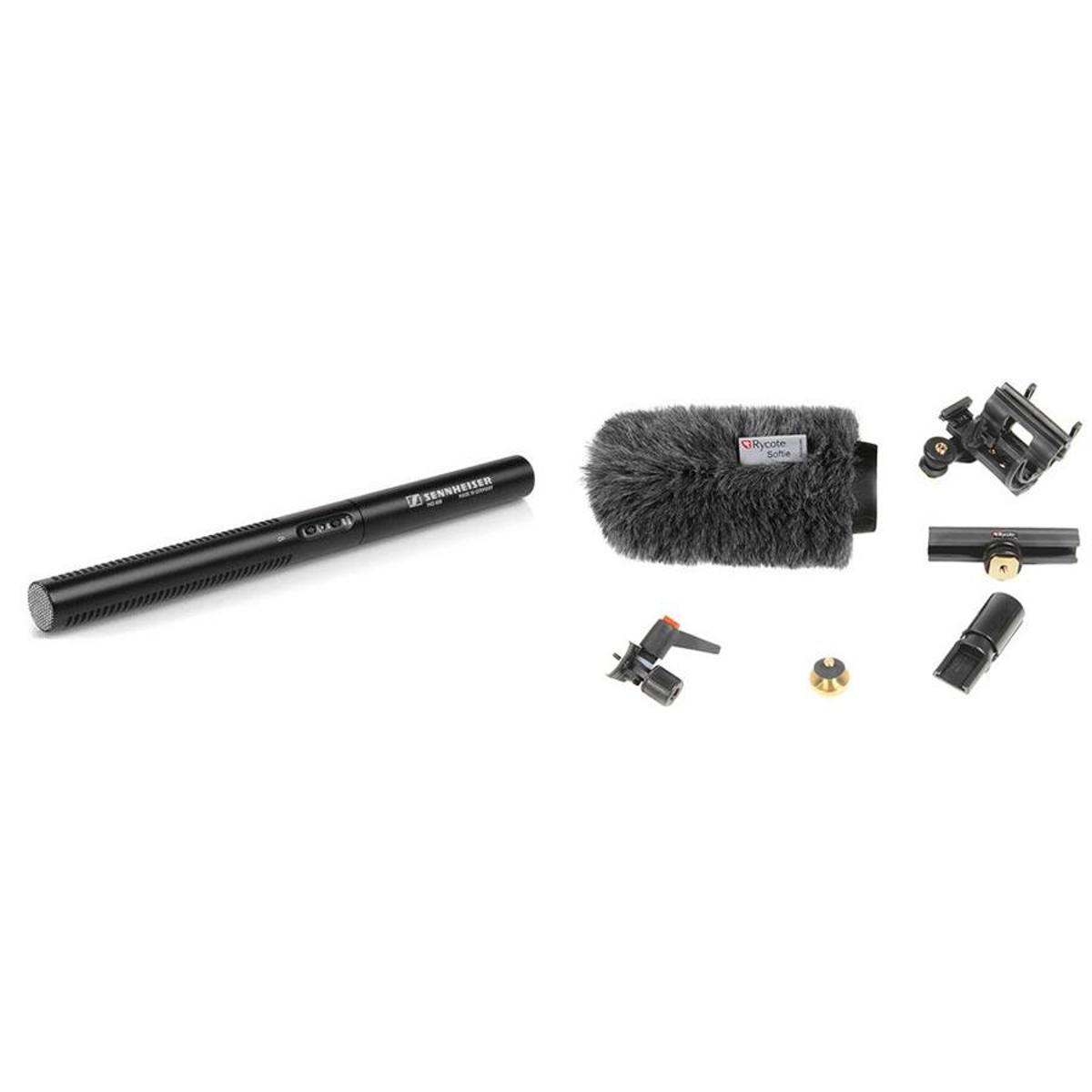 Sennheiser MKE 600 Shotgun Microphone with Rycote 15cm Classic Softie -  MKE600 K1