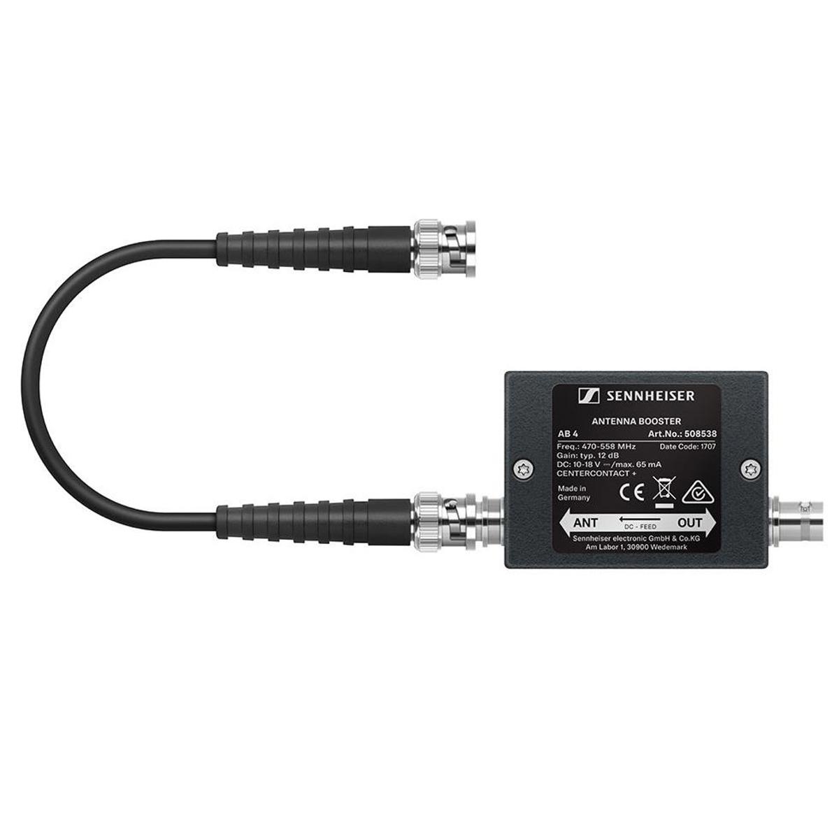 

Sennheiser AB 4-GW 558-626 MHz +12dB Inline Antenna Booster with BNC Connectors
