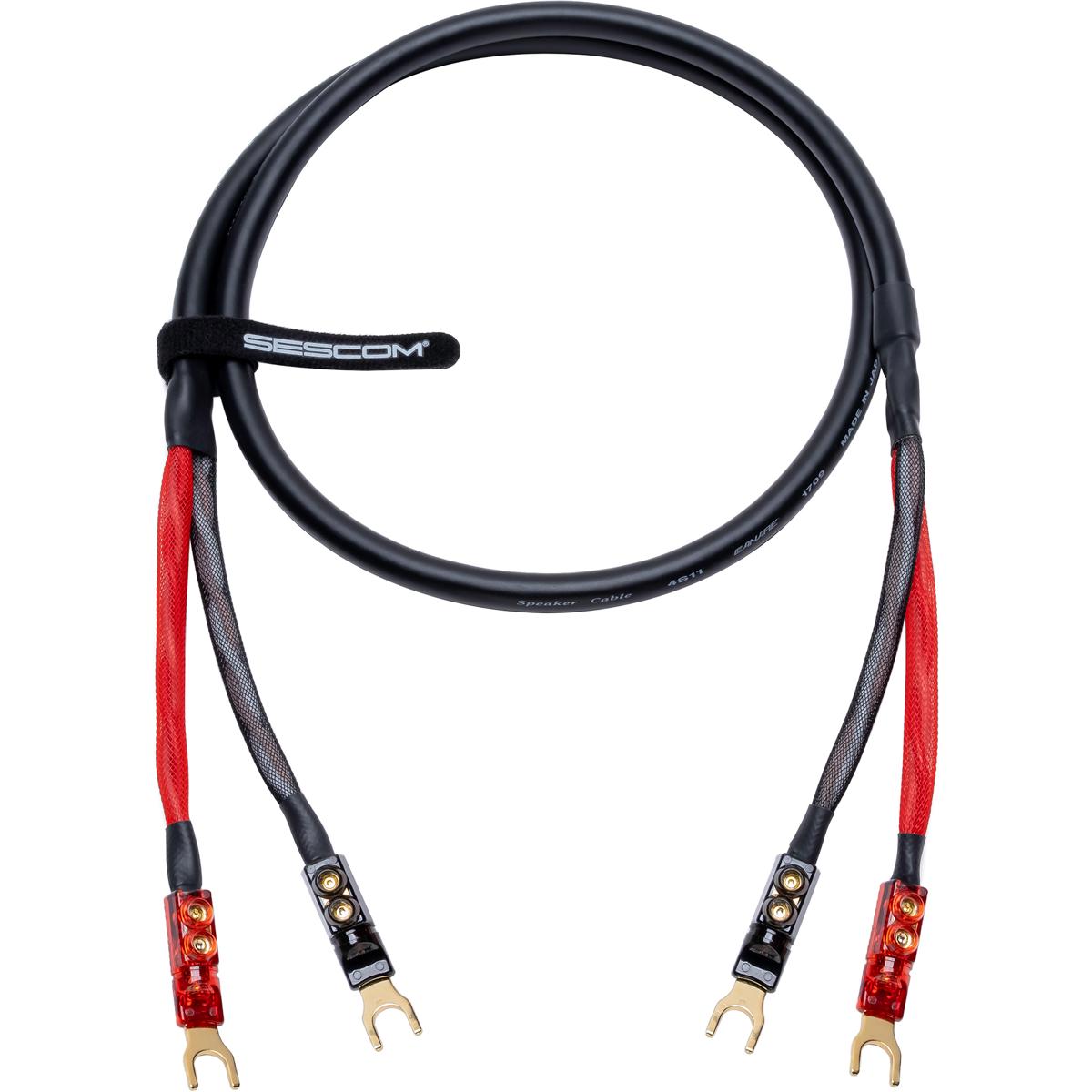 

Sescom Canare 4S11 35' 5/16" Spade to 5/16" Spade Audiophile Speaker Cable