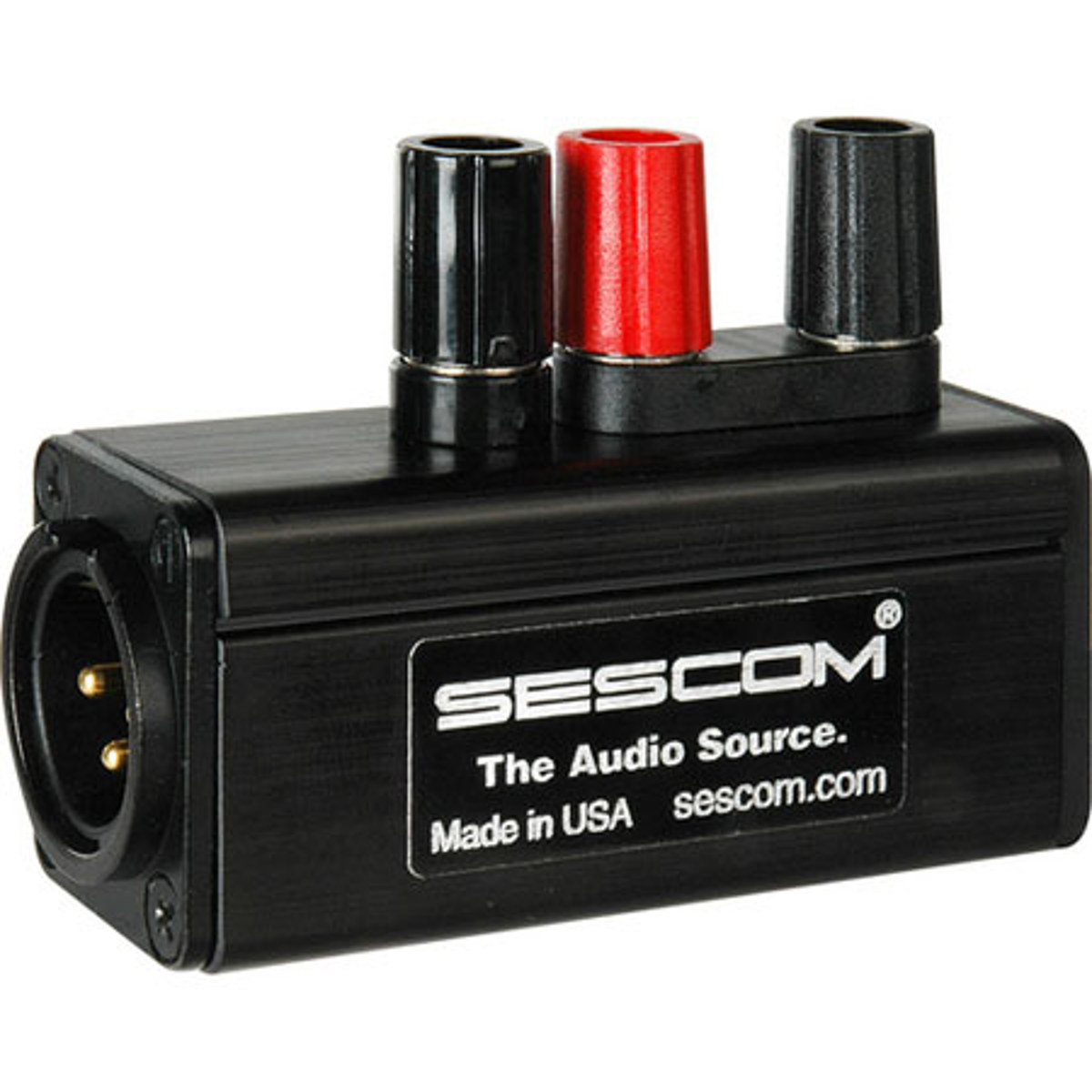 Image of Sescom SES-MKP-23 Pro Male XLR 3 Binding Post Line Tap Adapter