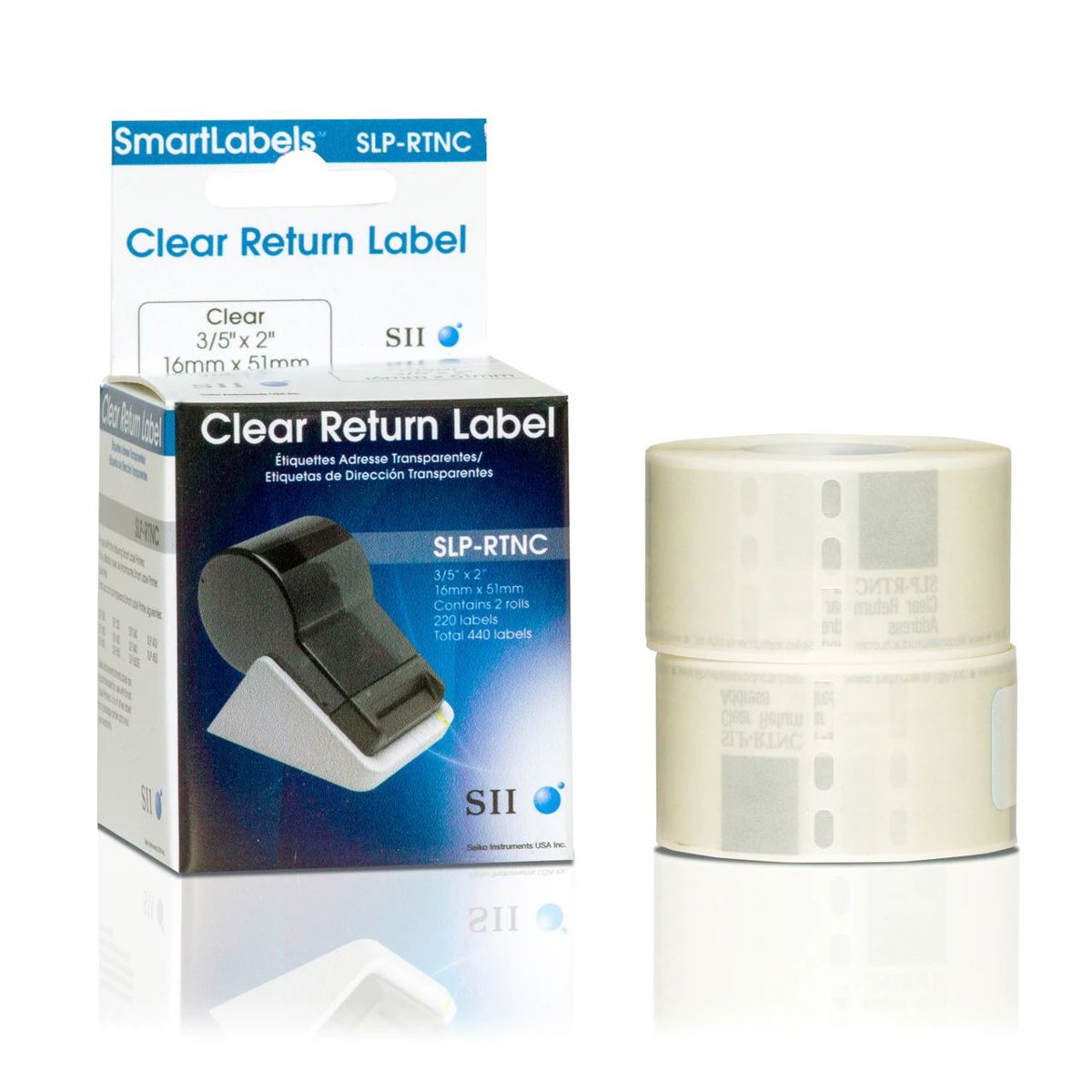 

Seiko Instruments Seiko SLP-RTNC 3/5 x 2in Return Address Labels, Clear