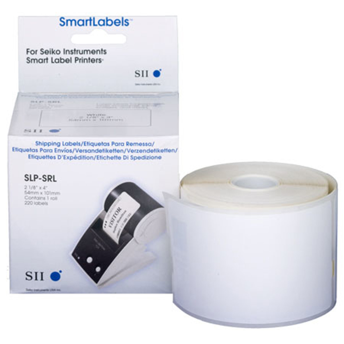 

Seiko Instruments Seiko SLP-SRL 2-1/8 x 4 inch Shipping Labels, White