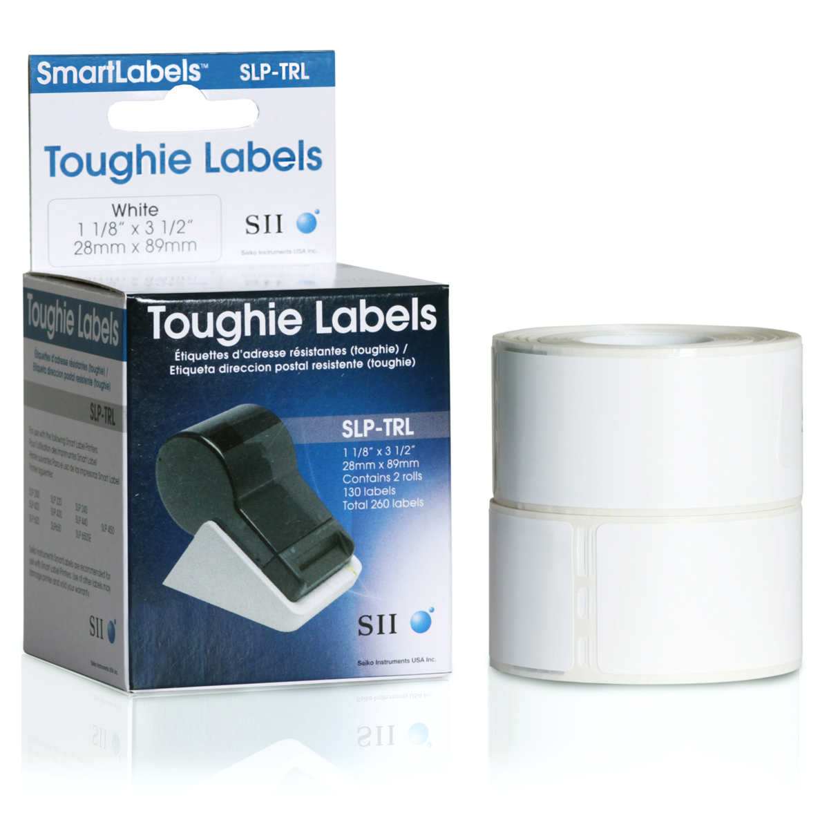 

Seiko Instruments Seiko SLP-TRL 1-1/8 x 3-1/2in Tuffy Address Labels, White