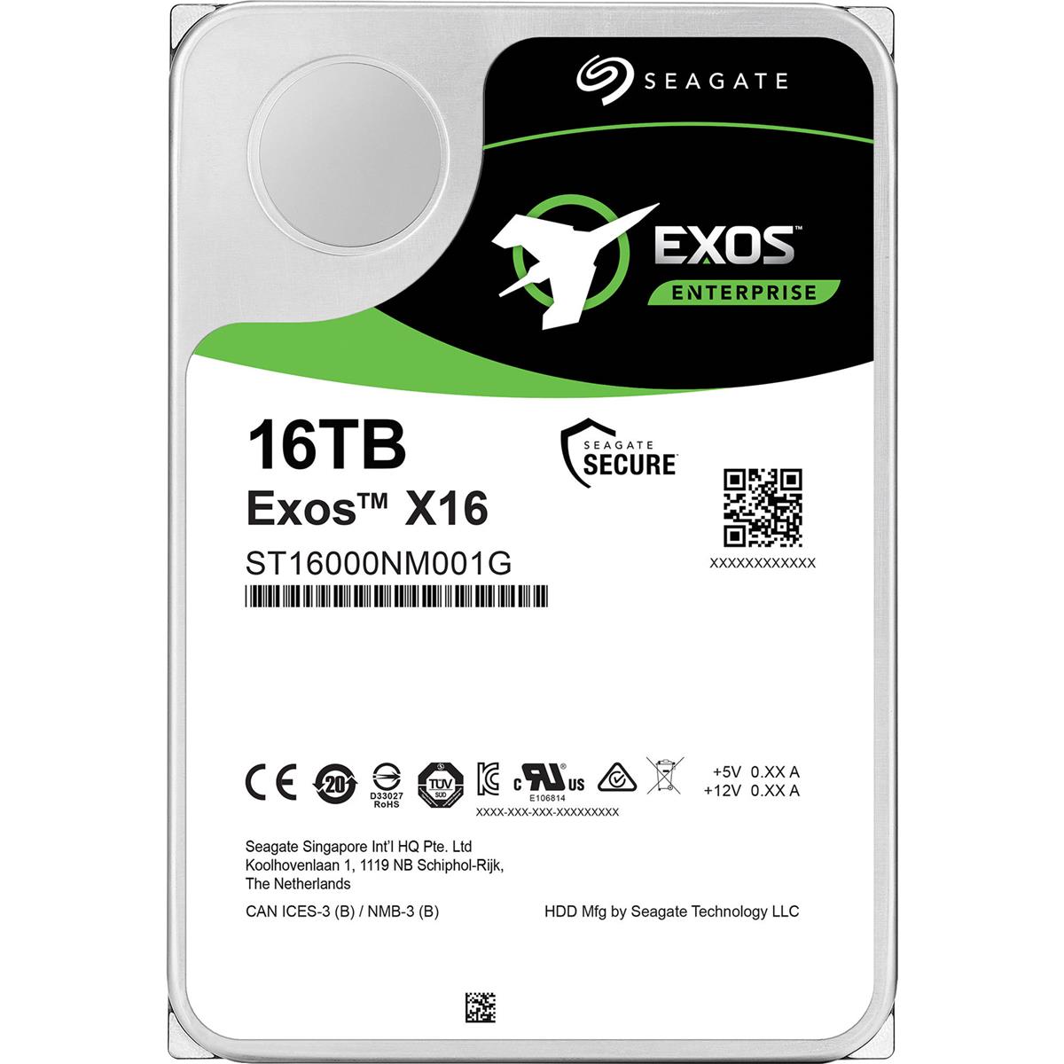 Image of Seagate Exos X16 16 TB Hard Drive