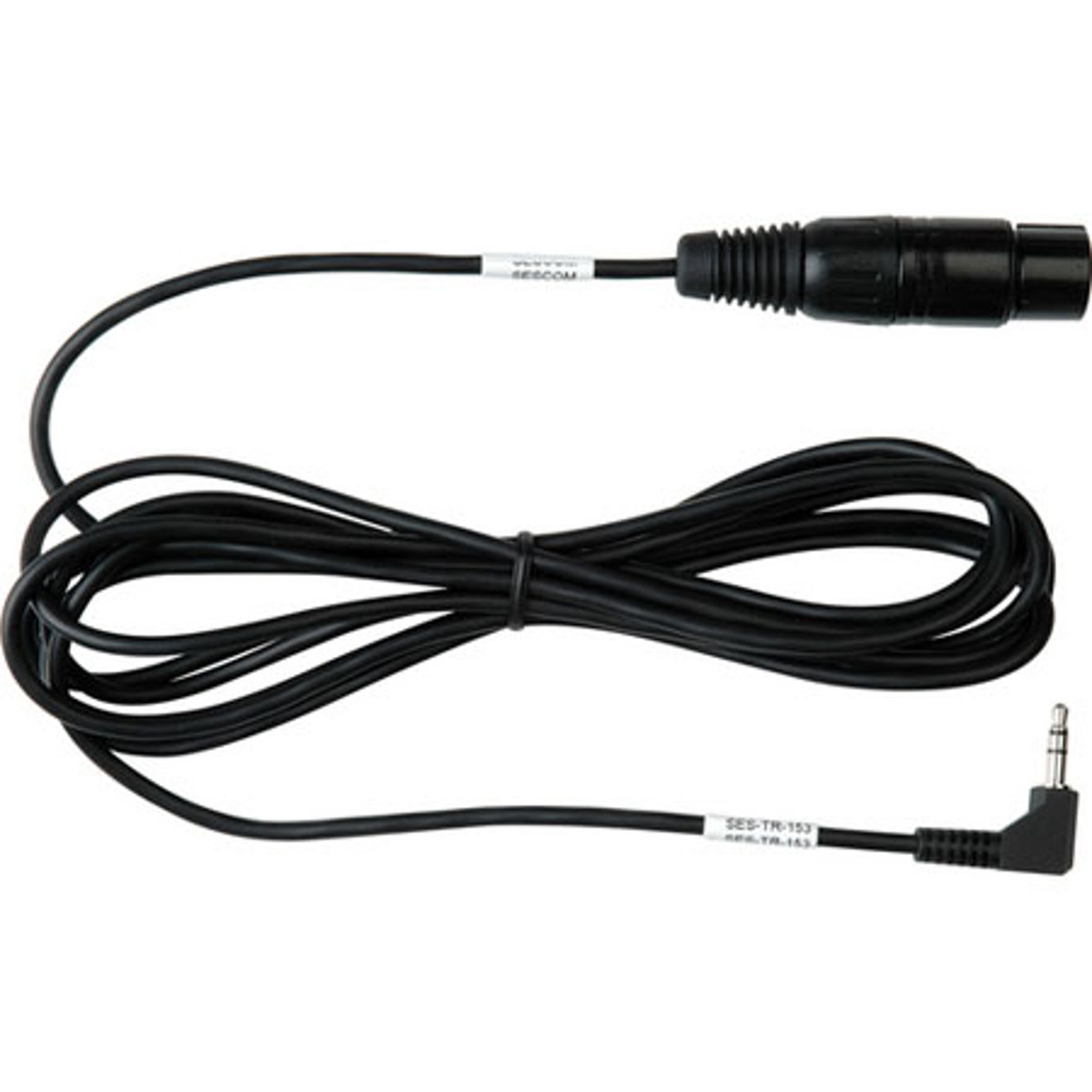 

Sescom SES-TR-153 Female XLR to RA 3.5mm 1/8 Pro DSLR Mic Cable, 10 Ft