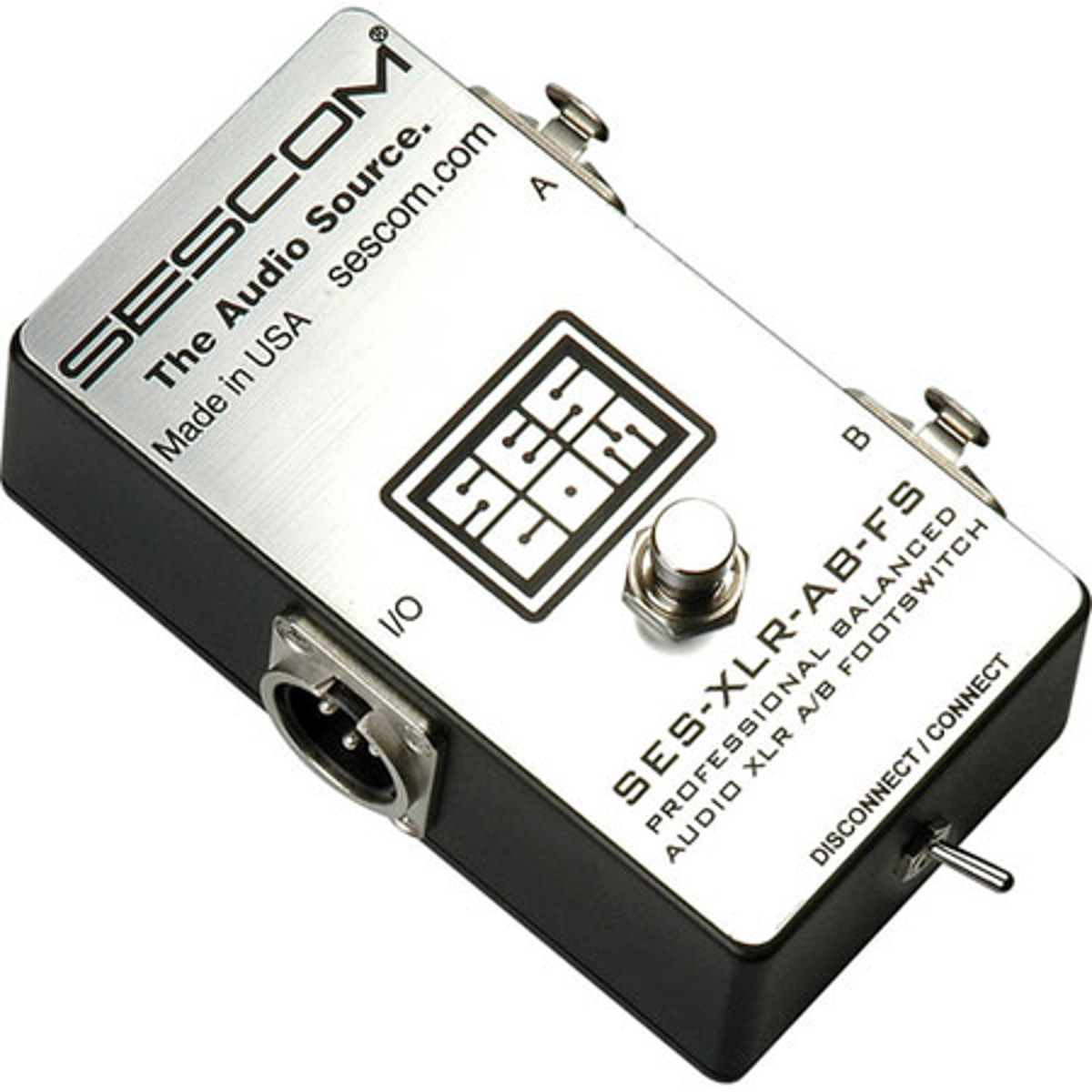 Image of Sescom SES-XLR-AB-FS Balanced XLR A/B Passive Foot Switch