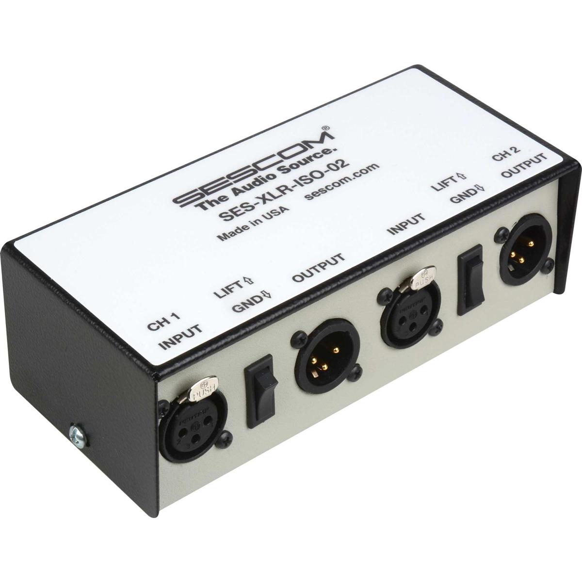 

Sescom Two Channel XLR Audio Isolation Transformer