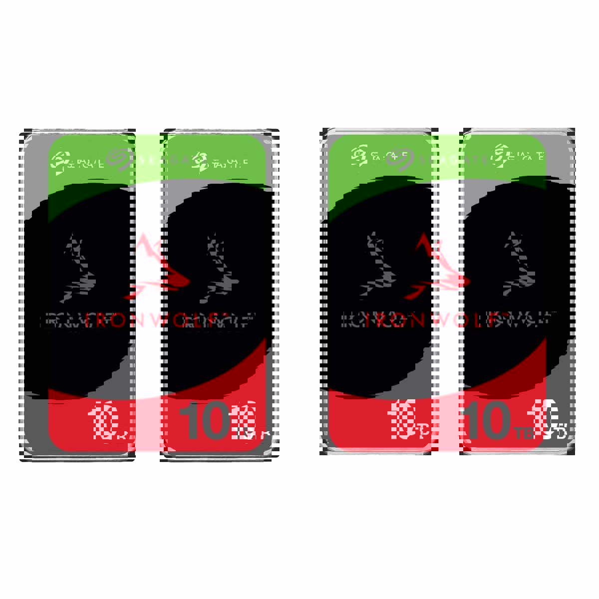 

Seagate IronWolf 10TB SATA III 3.5" Internal NAS Hard Drive, 7200 RPM 2 Pack